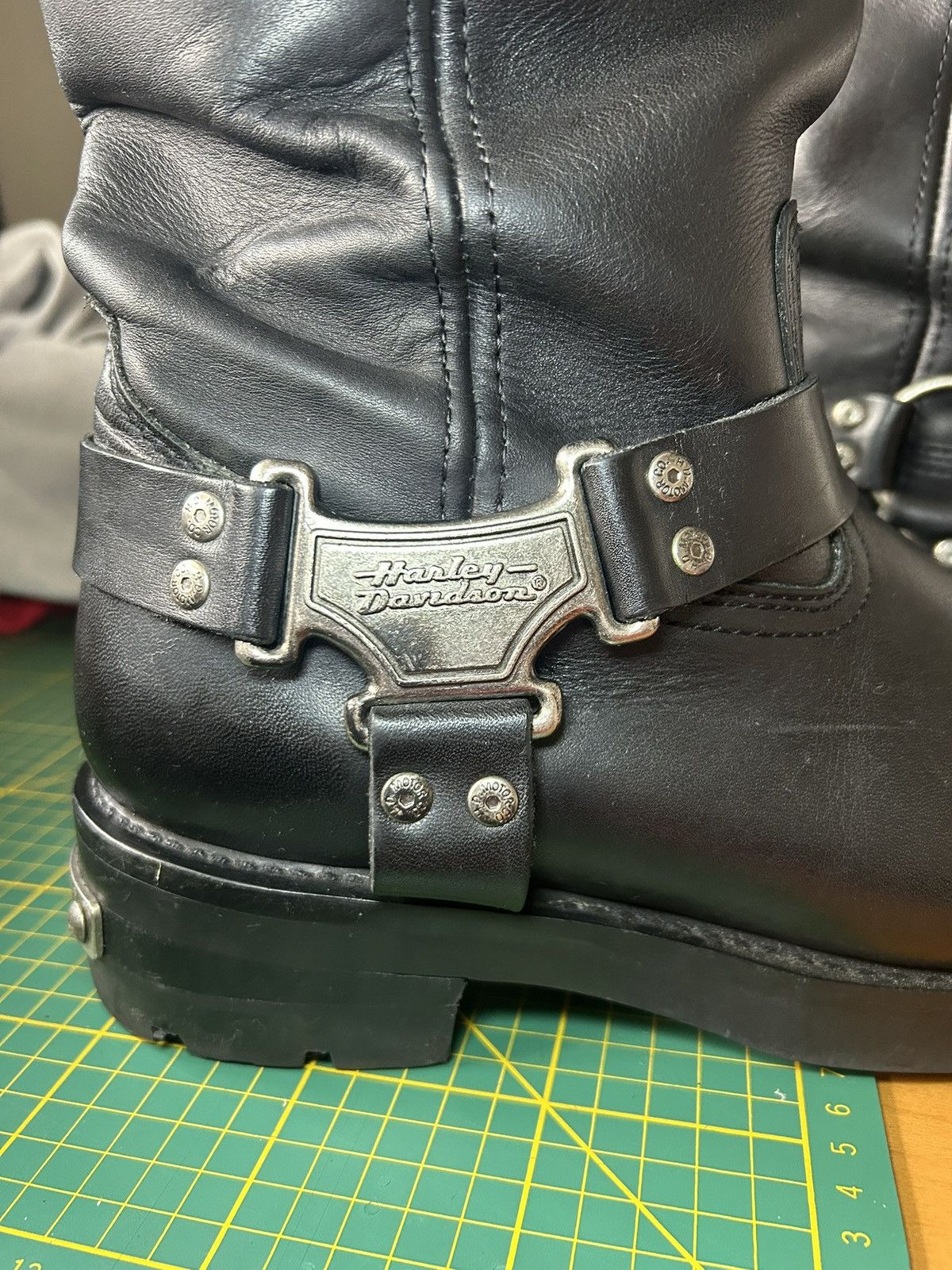 Harley Davidson Vintage Harley Davidson tall motorcycle boots Size US 12.5 / EU 45-46 - 4 Thumbnail