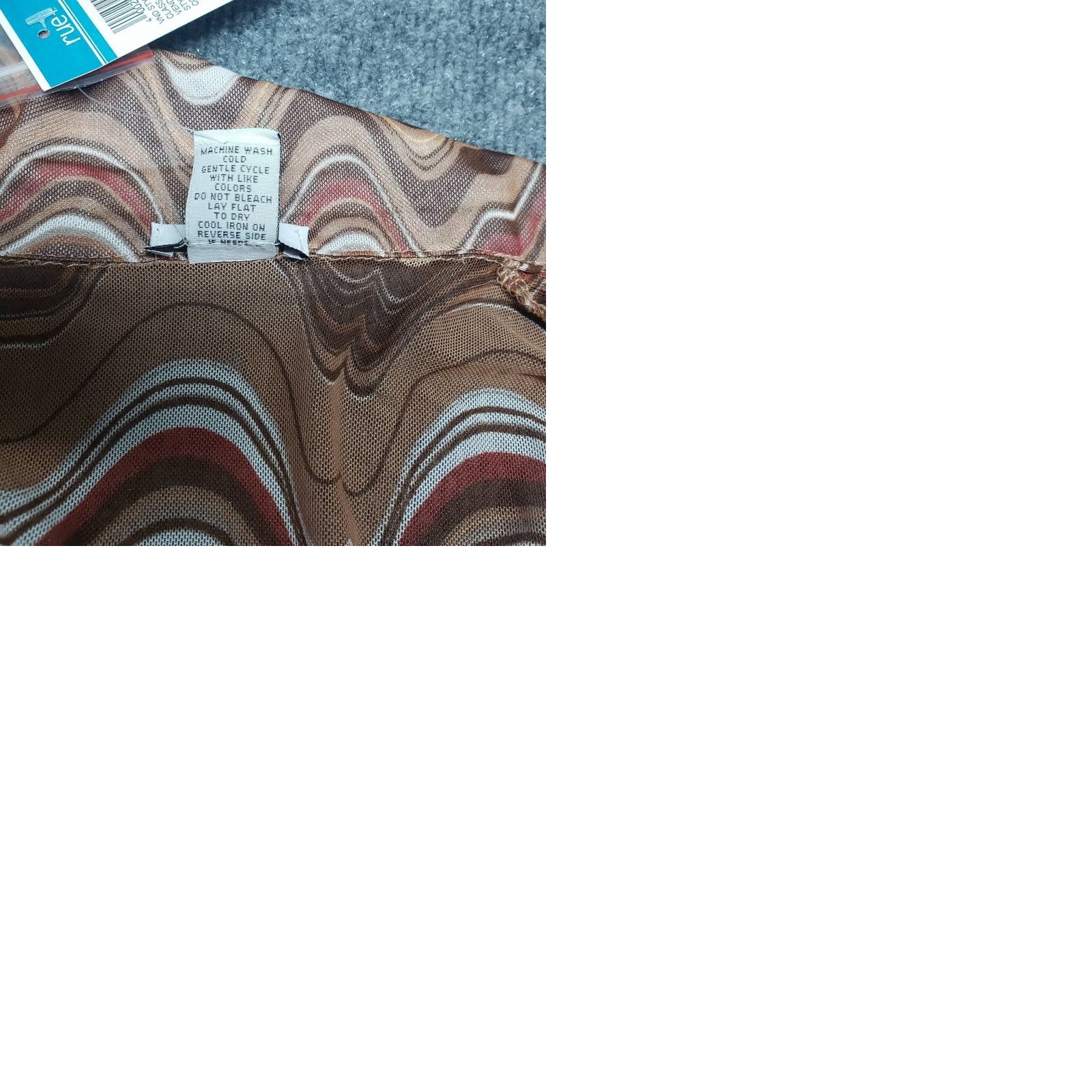 Vintage VINTAGE Rue21 Dress Womens Plus 2X Brown Wavy Retro Cardigan Jacket Long Sleeve 2pc New Size XXL / US 16-18 / IT 52-54 - 9 Thumbnail