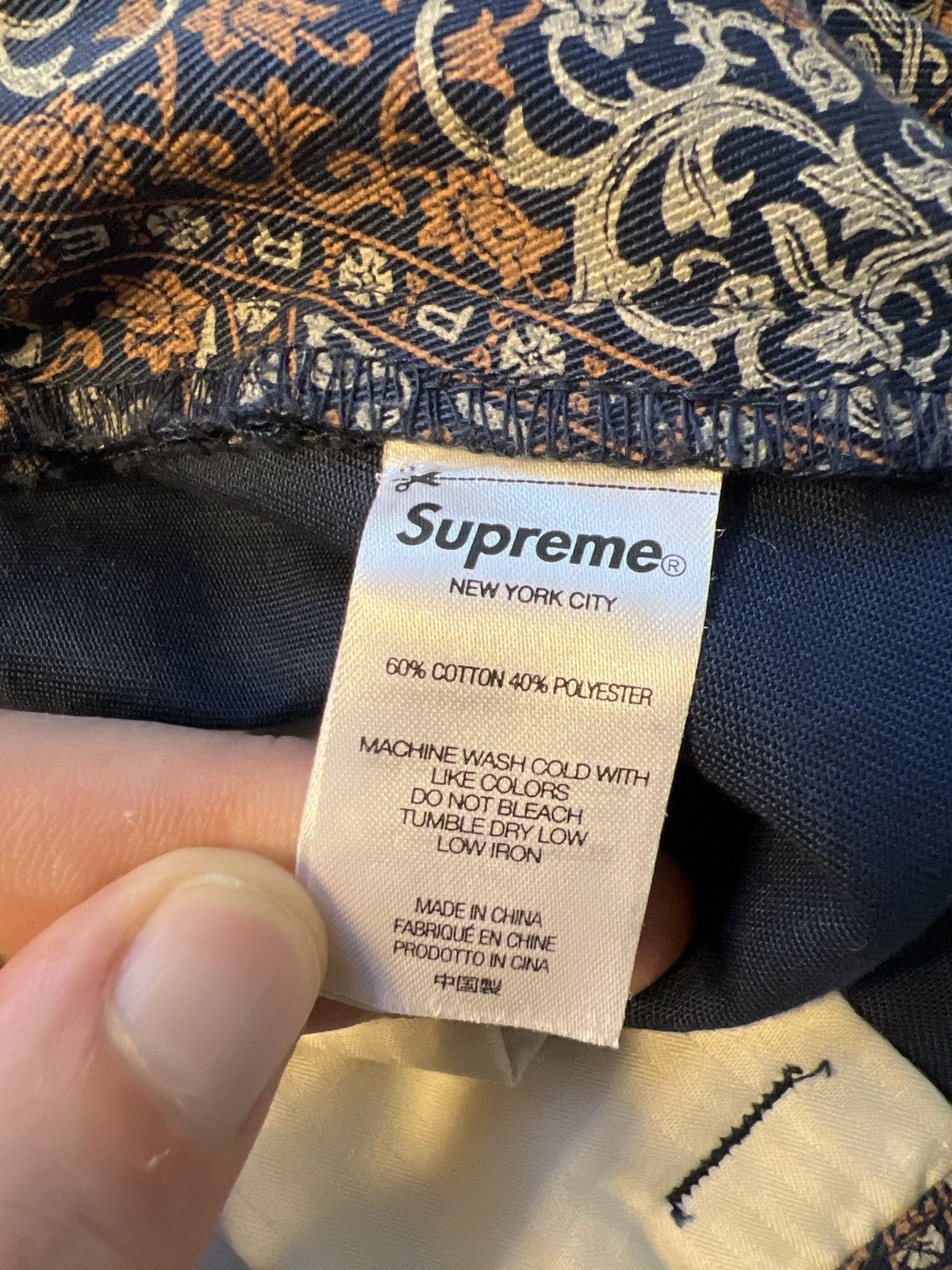 Supreme Supreme AW21 Floral Work Pants Chinos Size US 34 / EU 50 - 8 Thumbnail