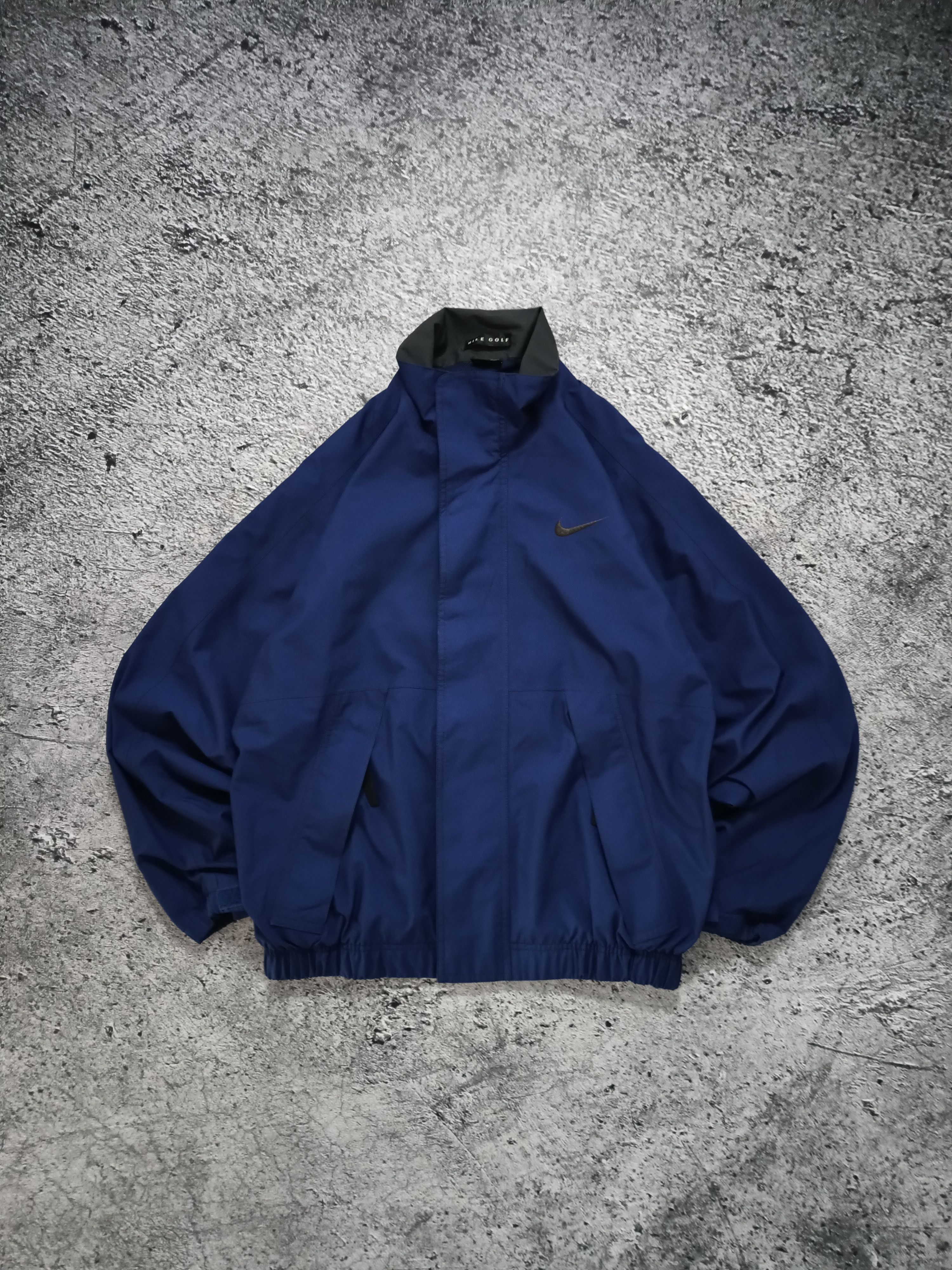 Nike × Vintage 90’s NIKE GOLF TRACK JACKET NECK SWOOSH LOGO RETRO RARE Size US S / EU 44-46 / 1 - 1 Thumbnail