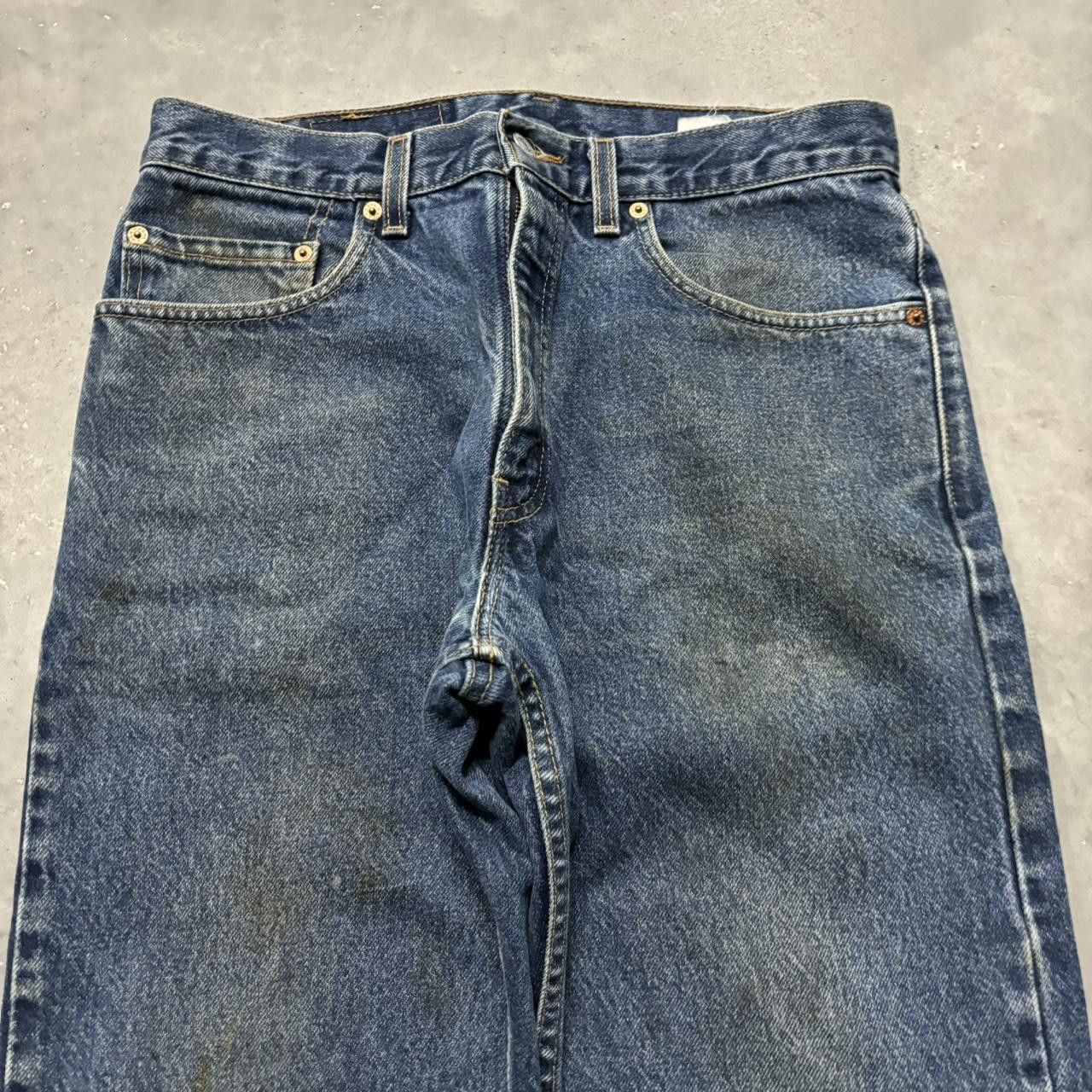 Japanese Brand × Vintage Crazy Vintage Y2K/2000s Grunge Dark Wash Denim Jeans! Size US 30 / EU 46 - 5 Thumbnail