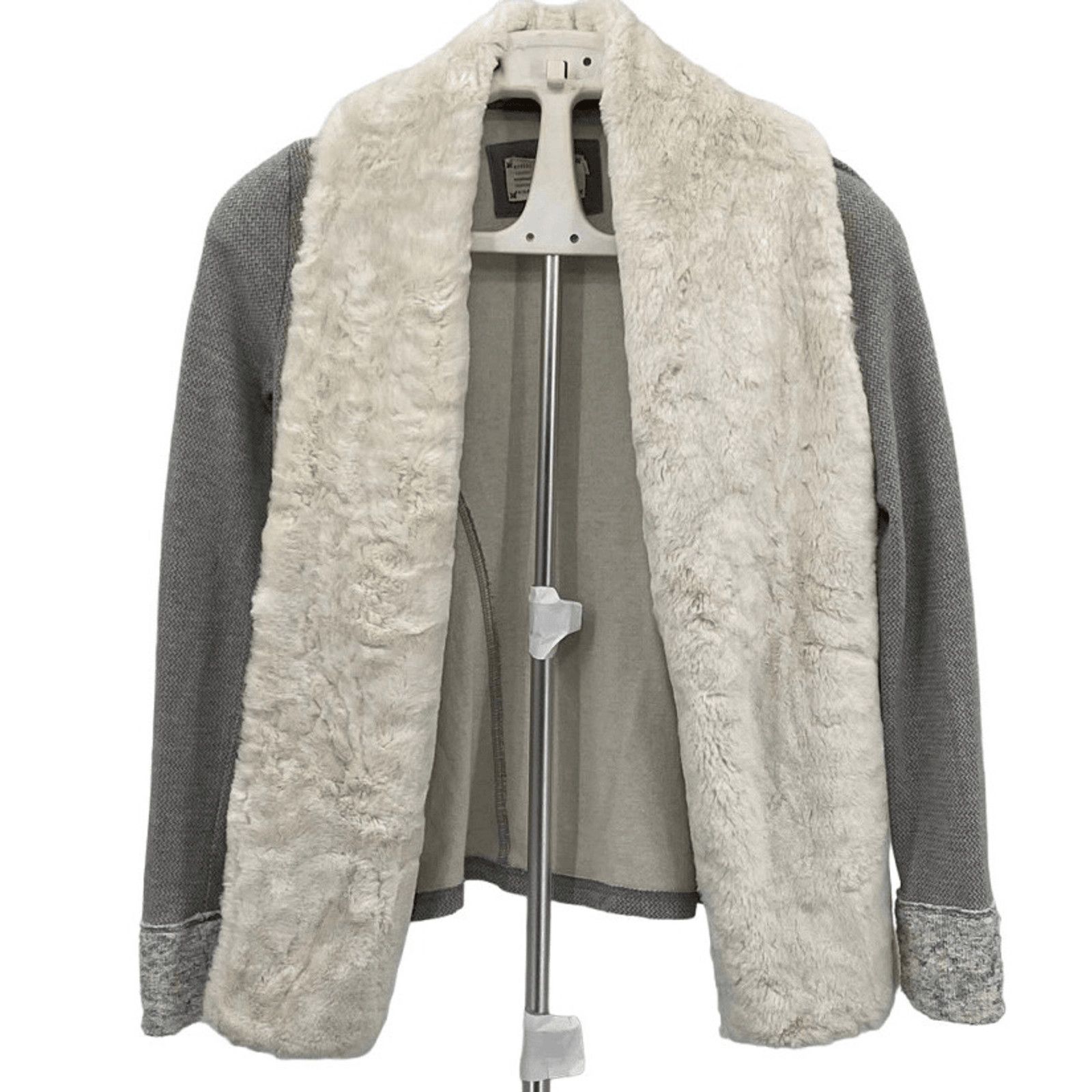 Anthropologie Saturday Sunday Faux Fur Trim Open Cardigan Jacket Size S Size S / US 4 / IT 40 - 1 Thumbnail