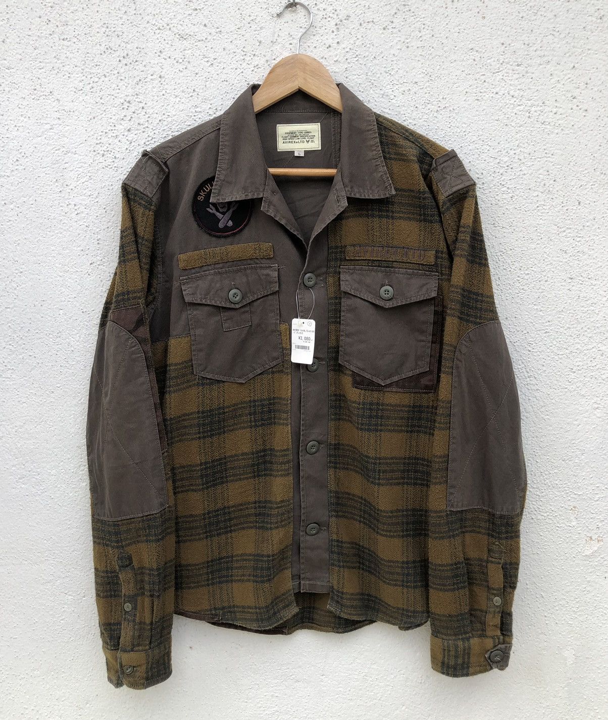 Avirex AVIREX 6185085 Cotton Flannel Military Utility Shirt Size US L / EU 52-54 / 3 - 1 Thumbnail