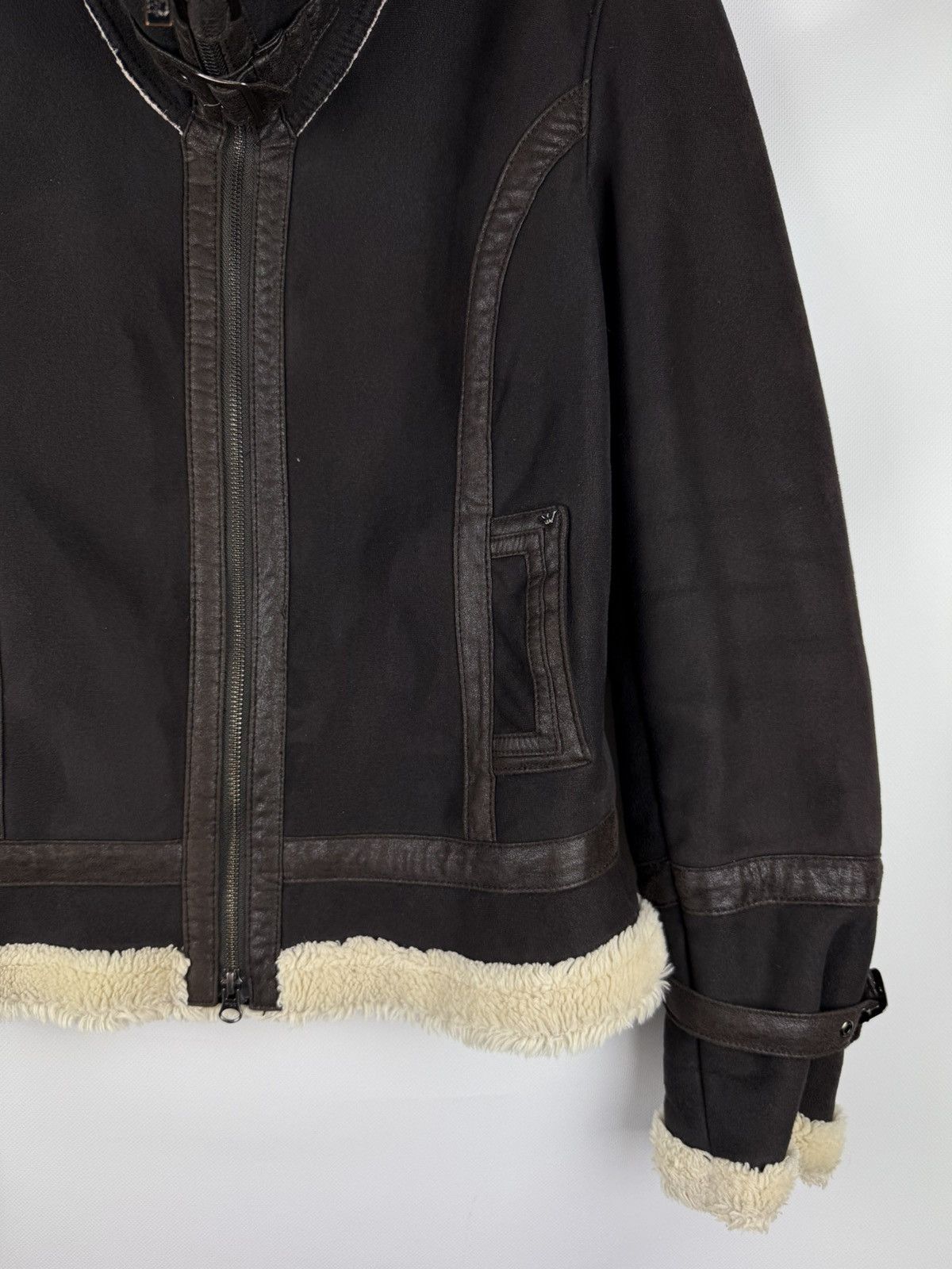 Armani Armani Jeans Ladies Faux Fur Aviator Y2K Bomber Jacket Size M / US 6-8 / IT 42-44 - 6 Thumbnail