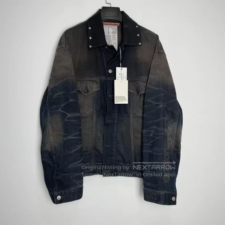 Acne Studios Acne Studios Denim jacket shirt with faded collar and drop Size US S / EU 44-46 / 1 - 1 Thumbnail