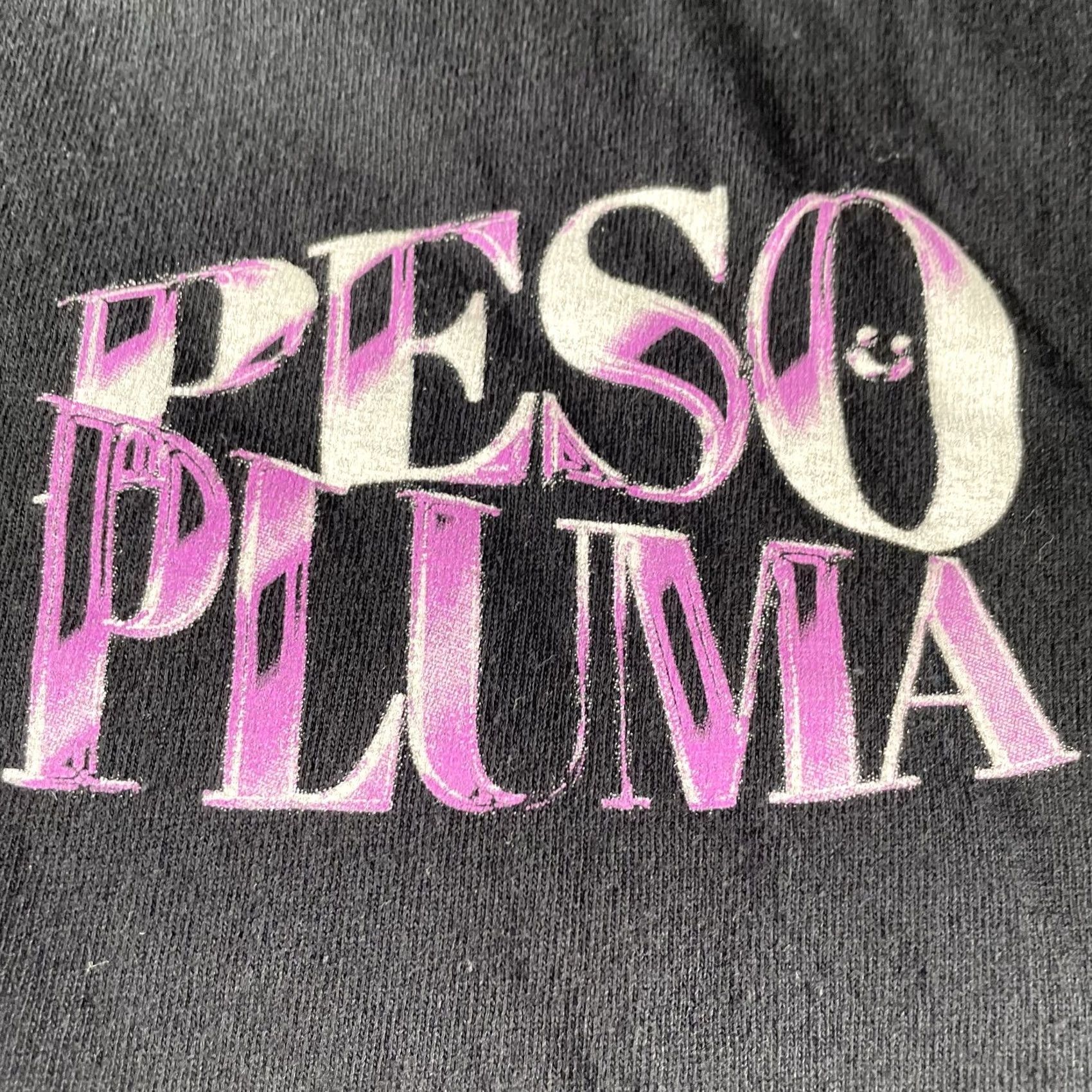 Vintage Peso Pluma Shirt Mens XL Black Concert Tour Graphic Tee Shirt Size US XL / EU 56 / 4 - 4 Thumbnail