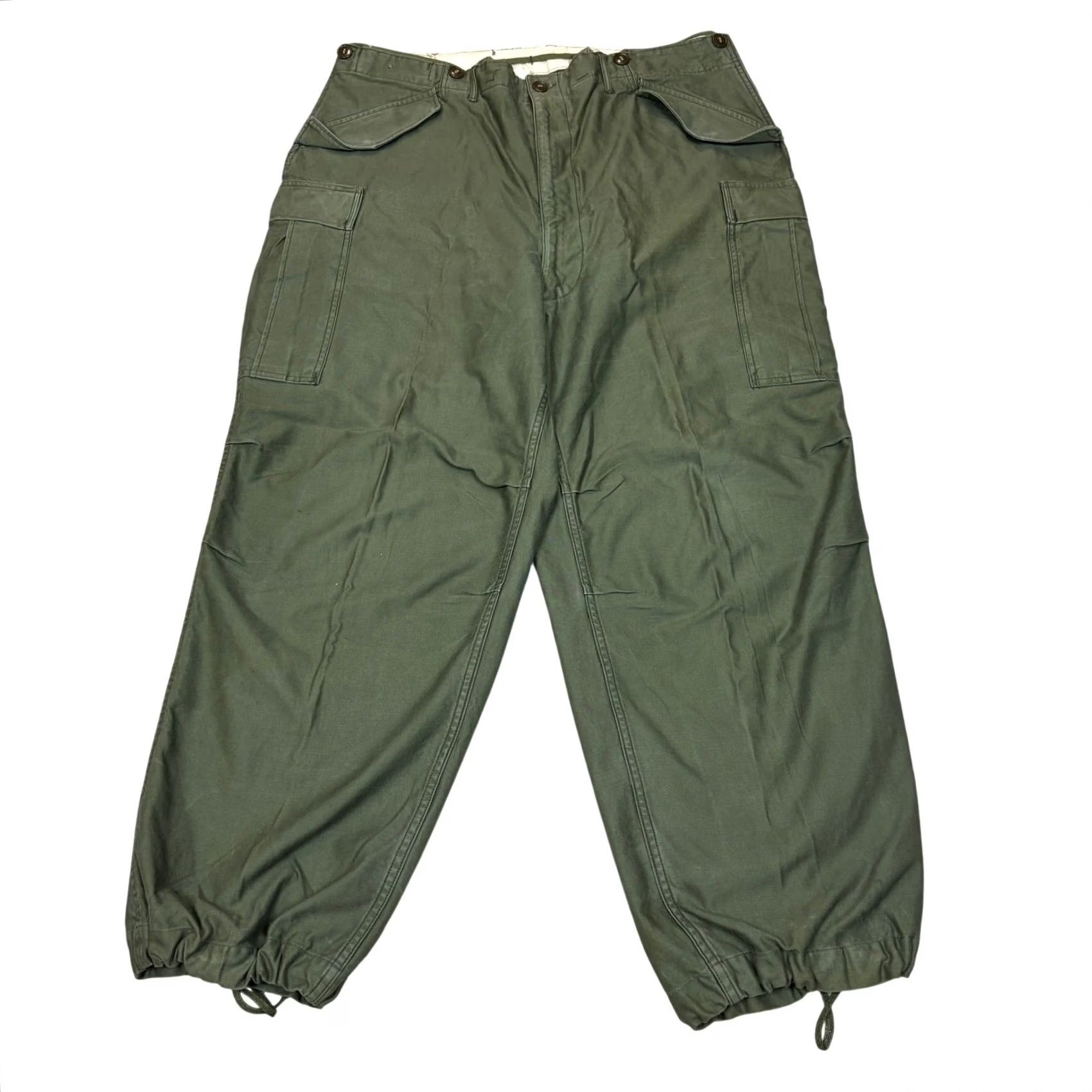 Vintage VINTAGE M-1951 Field Trousers OG-107 Cold Weather Cargo Pants 50s 40x29 Mens Green Size US 40 / EU 56 - 2 Thumbnail