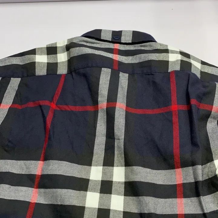 Burberry Burberry Burberry Blue Plaid Button-Up Long Sleeve Shirt-2 Size US S / EU 44-46 / 1 - 6 Thumbnail