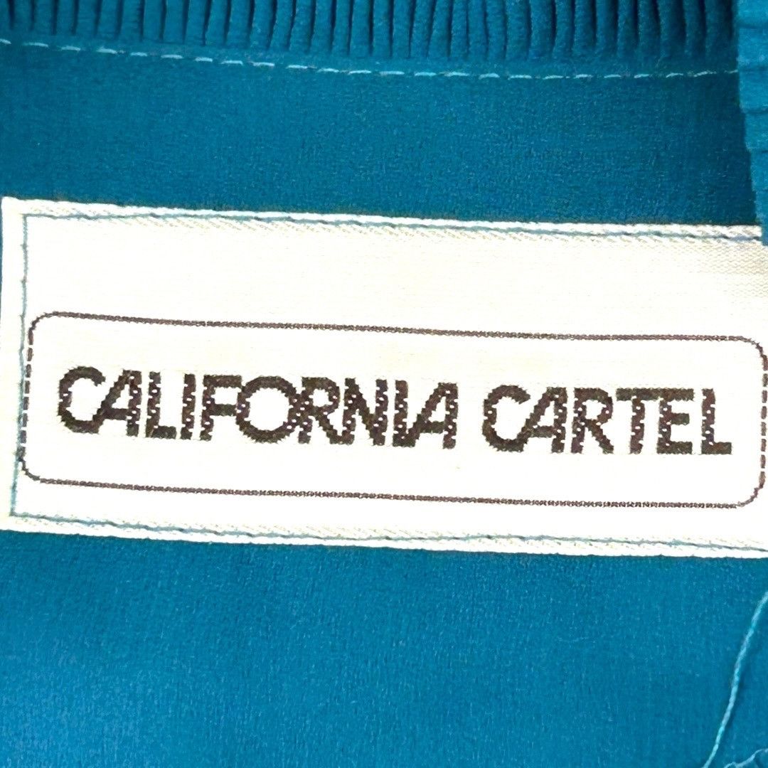 Other Vintage California Cartel Teal Sheer Long Sleeve Dress w/ ma Size M / US 6-8 / IT 42-44 - 6 Thumbnail