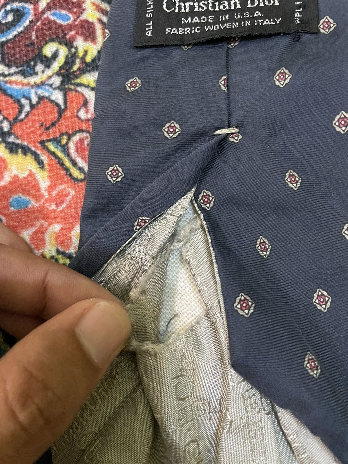 Christian Dior Monsieur Vintage Christian Dior Neck Tie Size ONE SIZE - 5 Thumbnail