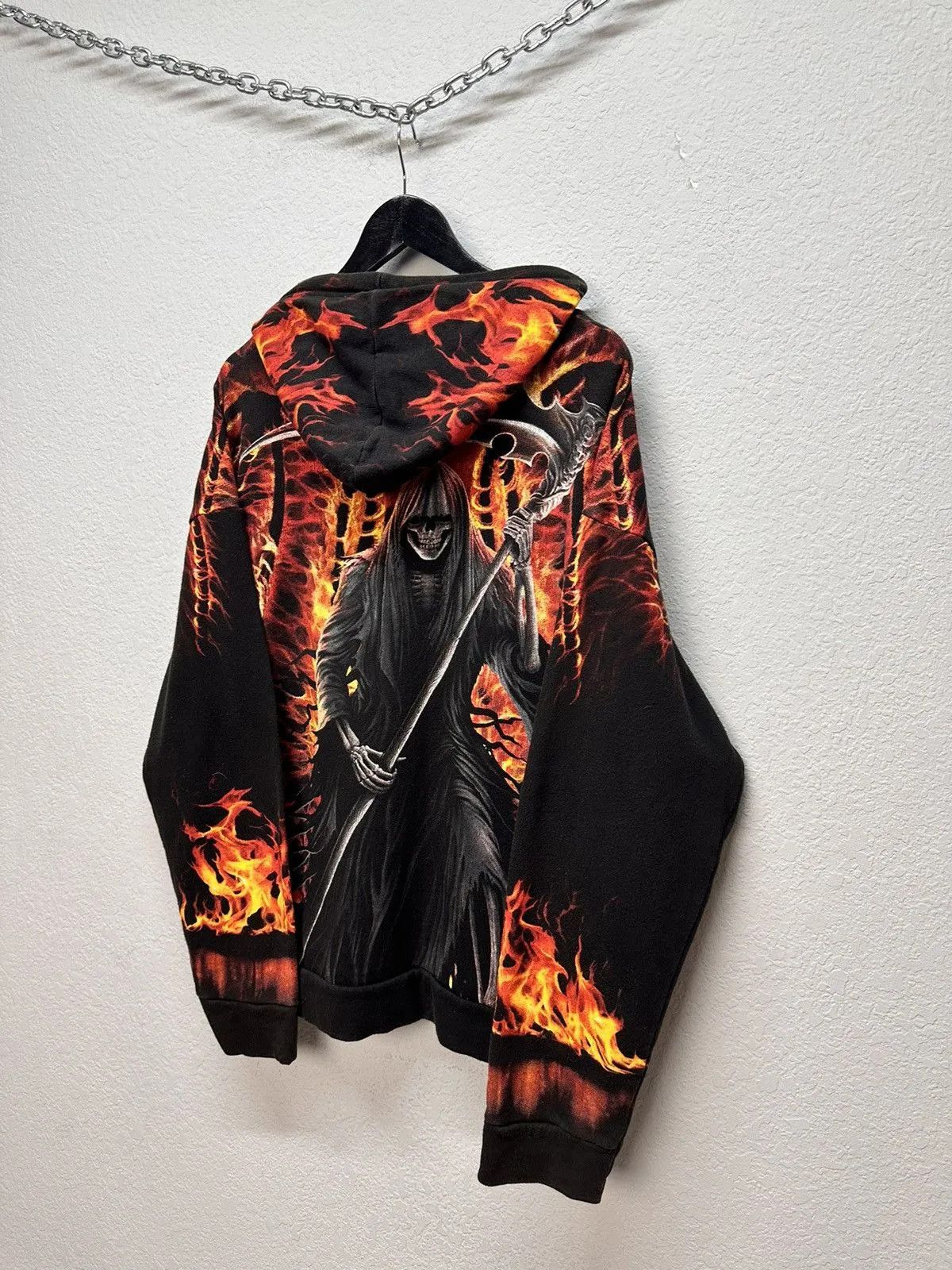 Band Tees 👉 Vintage 2000s Anarchy Graphic Pullover Hoodie Men’s Size US L / EU 52-54 / 3 - 13 Thumbnail
