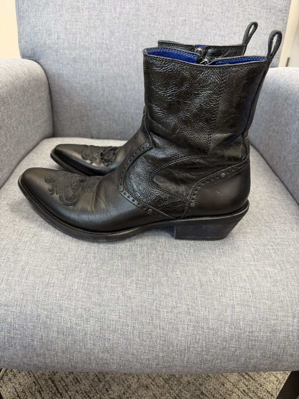 Mark Nason FINAL PRICE DROP Vintage Rocker Boots Size US 8.5 / EU 41-42 - 6 Thumbnail