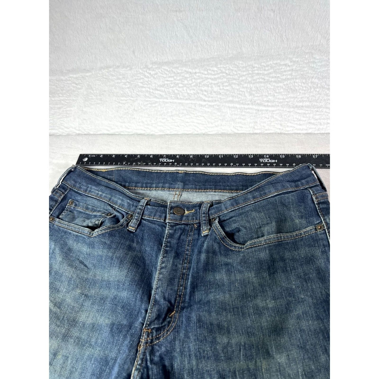 Levi's VINTAGE Levi's 514 Jeans Men Regular 34x30 Blue Dark Wash Denim Straight 90s Logo USA Size US 34 / EU 50 - 5 Thumbnail