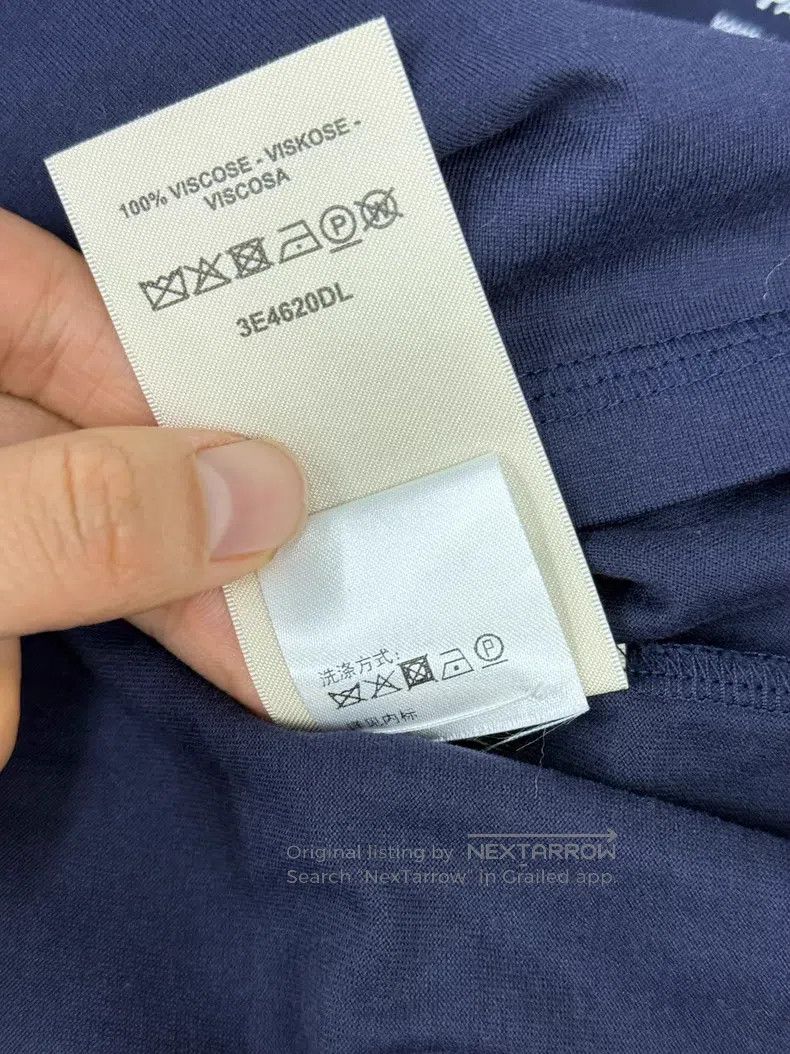 Hermes Hermes Navy blue pocket embroidered T-shirt Size XXS / US 00 / IT 34 - 7 Thumbnail