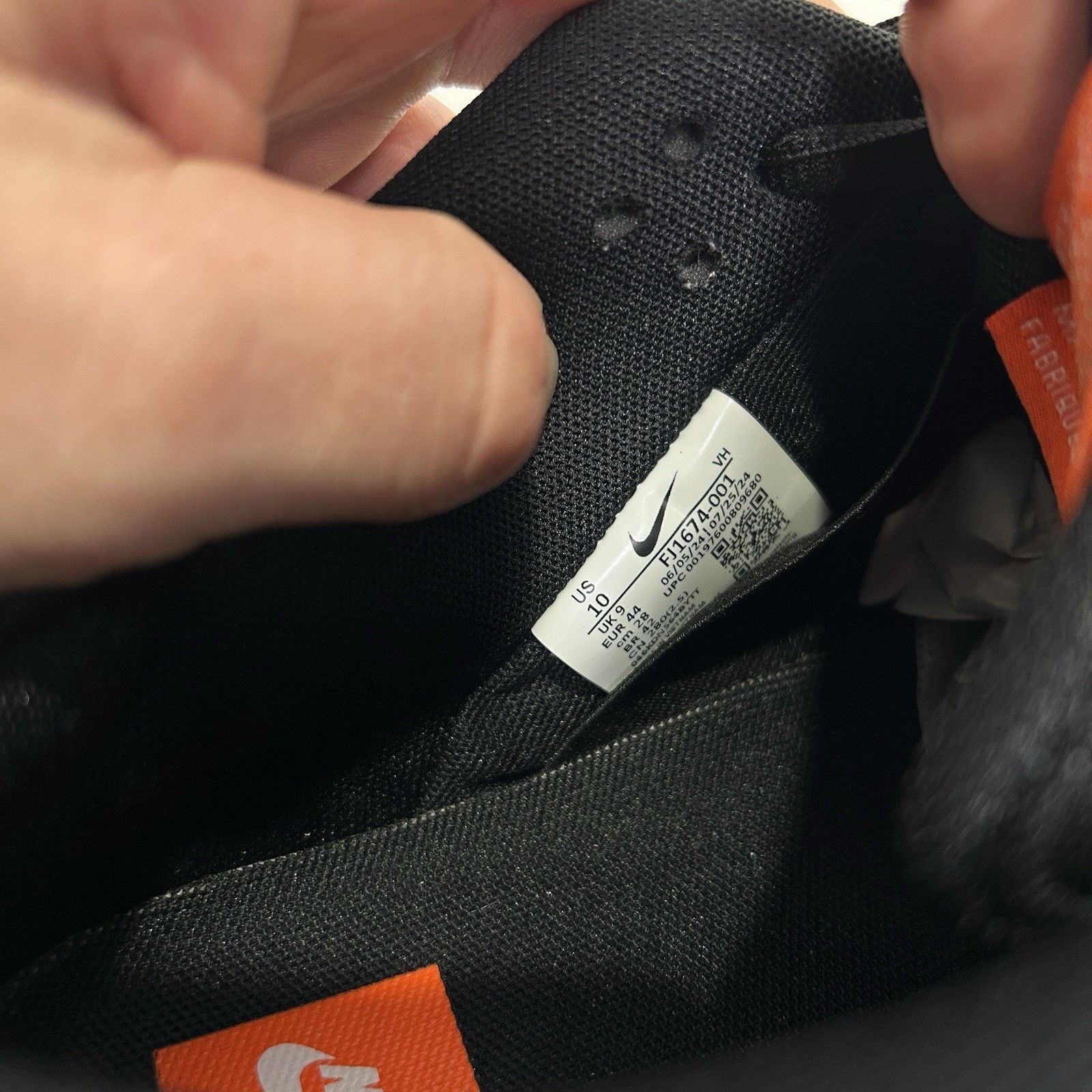 Nike Nike SB Dunk Low Pro ISO “Triple Black/Anthracite Orange” Size US 10 / EU 43 - 9 Thumbnail