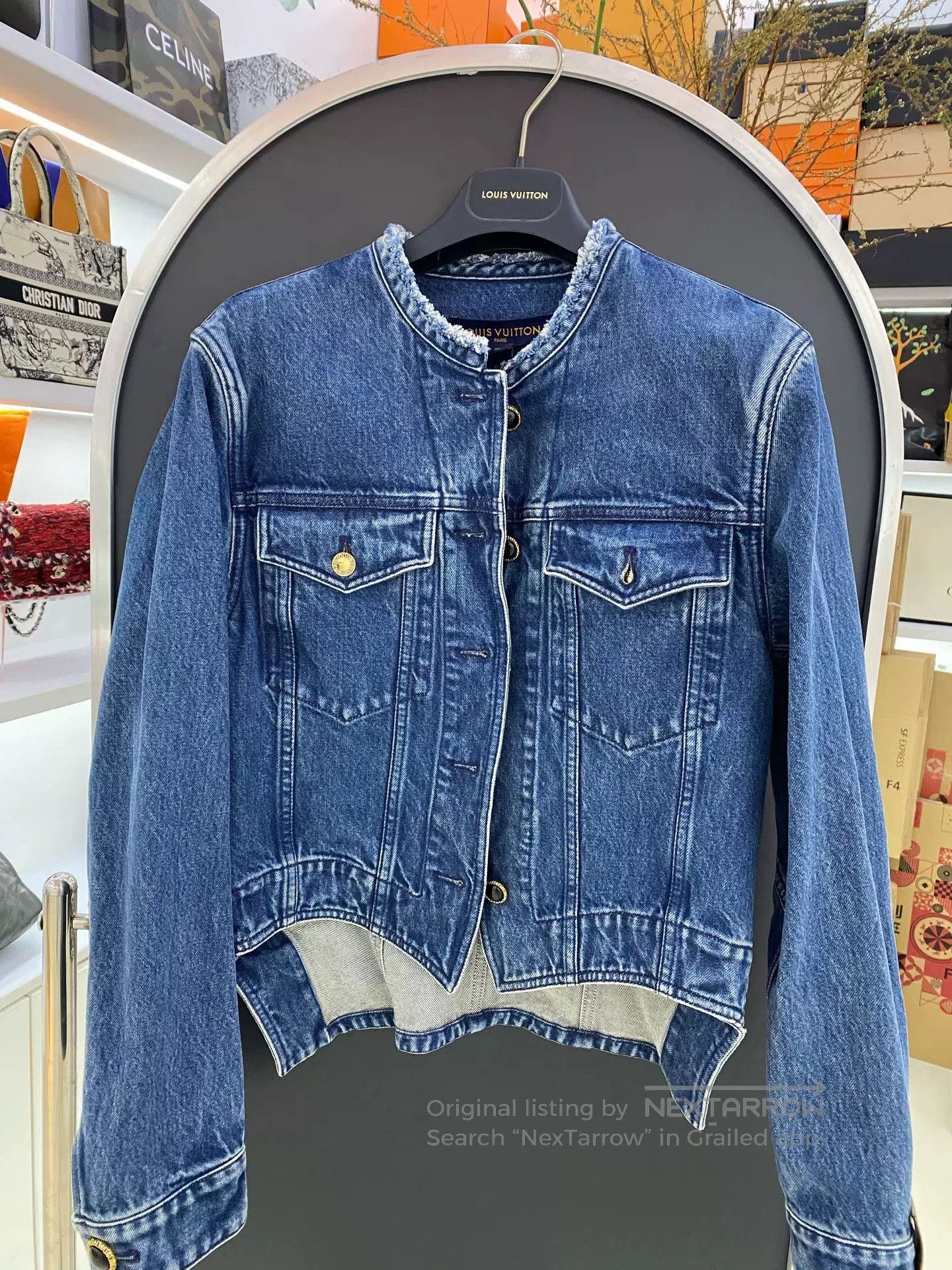Louis Vuitton LV Washed Blue Denim Jacket. Size XS / US 0-2 / IT 36-38 - 1 Thumbnail
