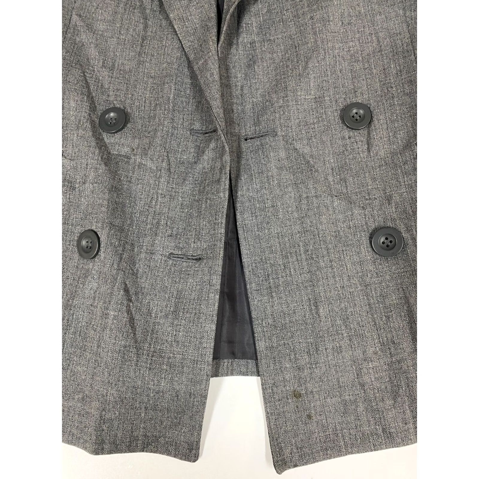 Vintage J.G. Hook Blazer Womens 8 Gray Wool Single-Breasted Notch Lapel Lined Check Modern Winter Size M / US 6-8 / IT 42-44 - 5 Thumbnail