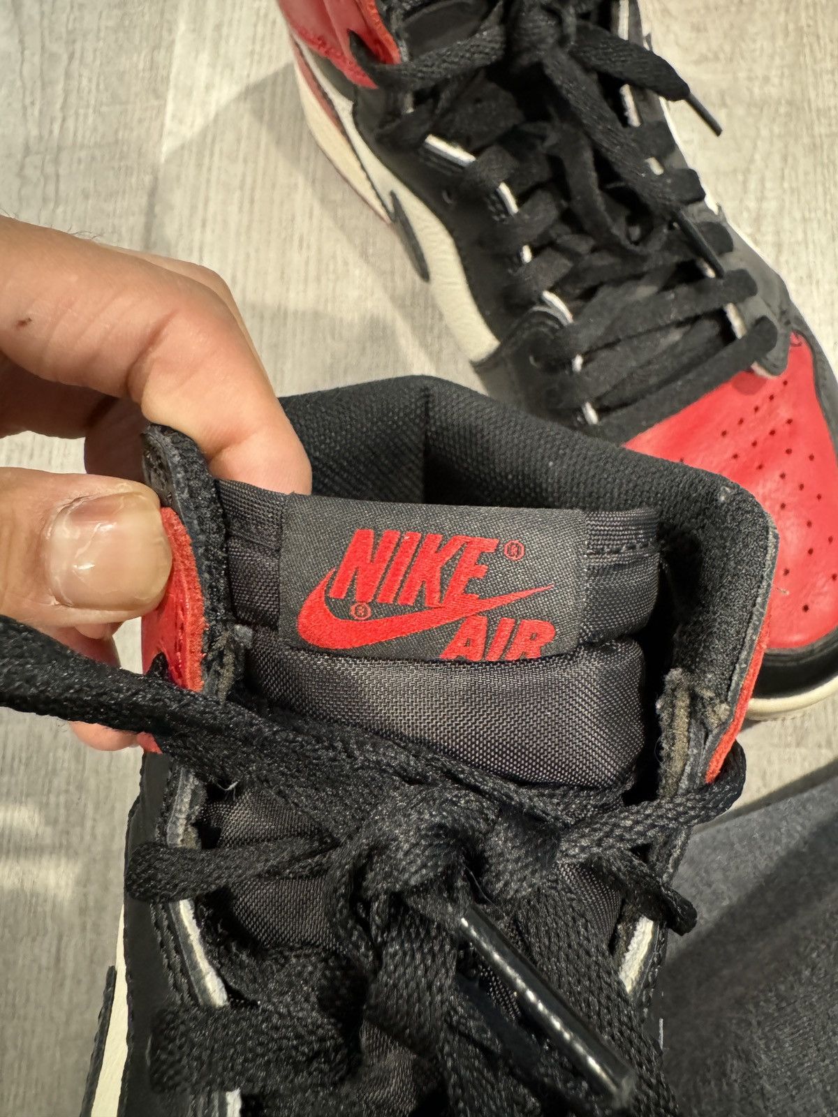 Jordan Brand × Nike Air Jordan 1 Retro High OG “Bred Toe” Size US 9.5 / EU 42-43 - 10 Thumbnail