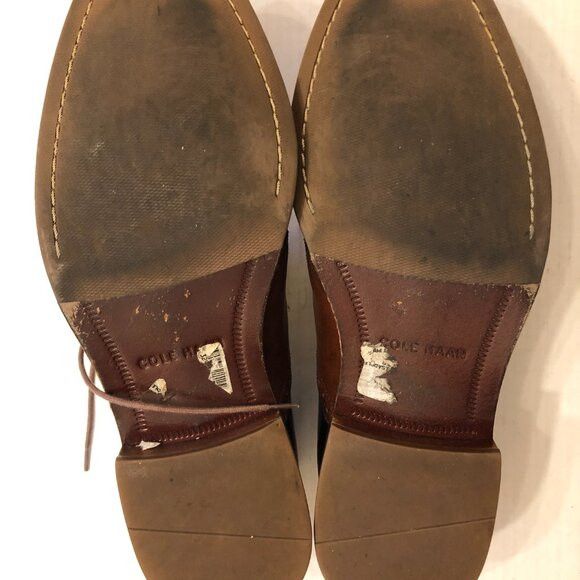 Cole Haan COLE HAAN MEN'S BLACK LEATHER DRESS SHOES SIZE: 11M Size US 11 / EU 44 - 3 Thumbnail