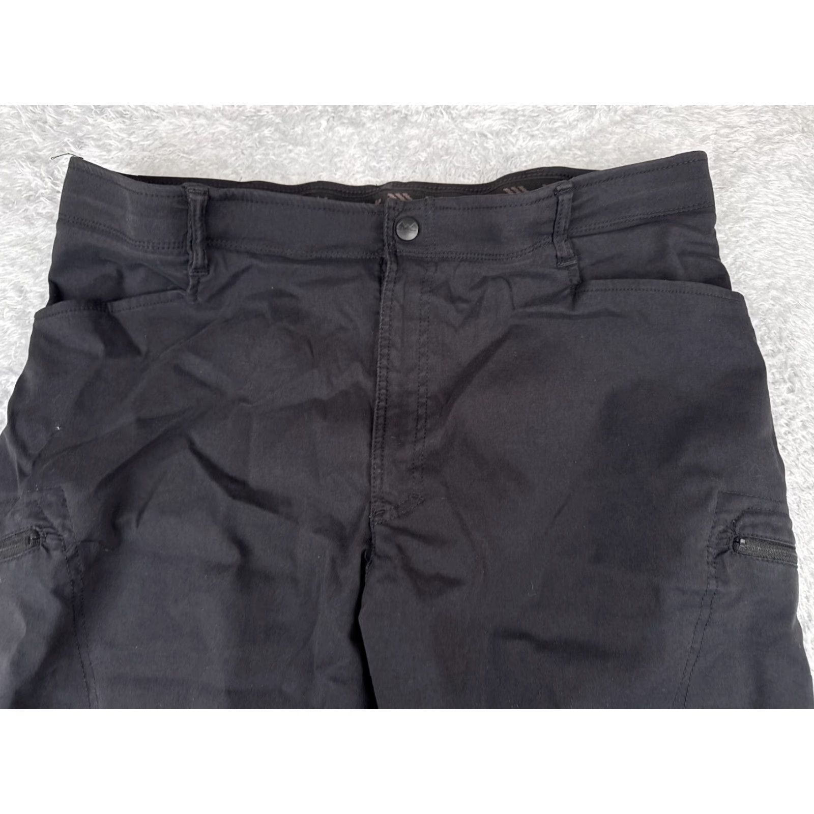 Wrangler Wrangler Pants Mens 40 Black Chino Gusseted Knees Cargo Nylon Hiking Camp 40x32 Size US 40 / EU 56 - 4 Thumbnail