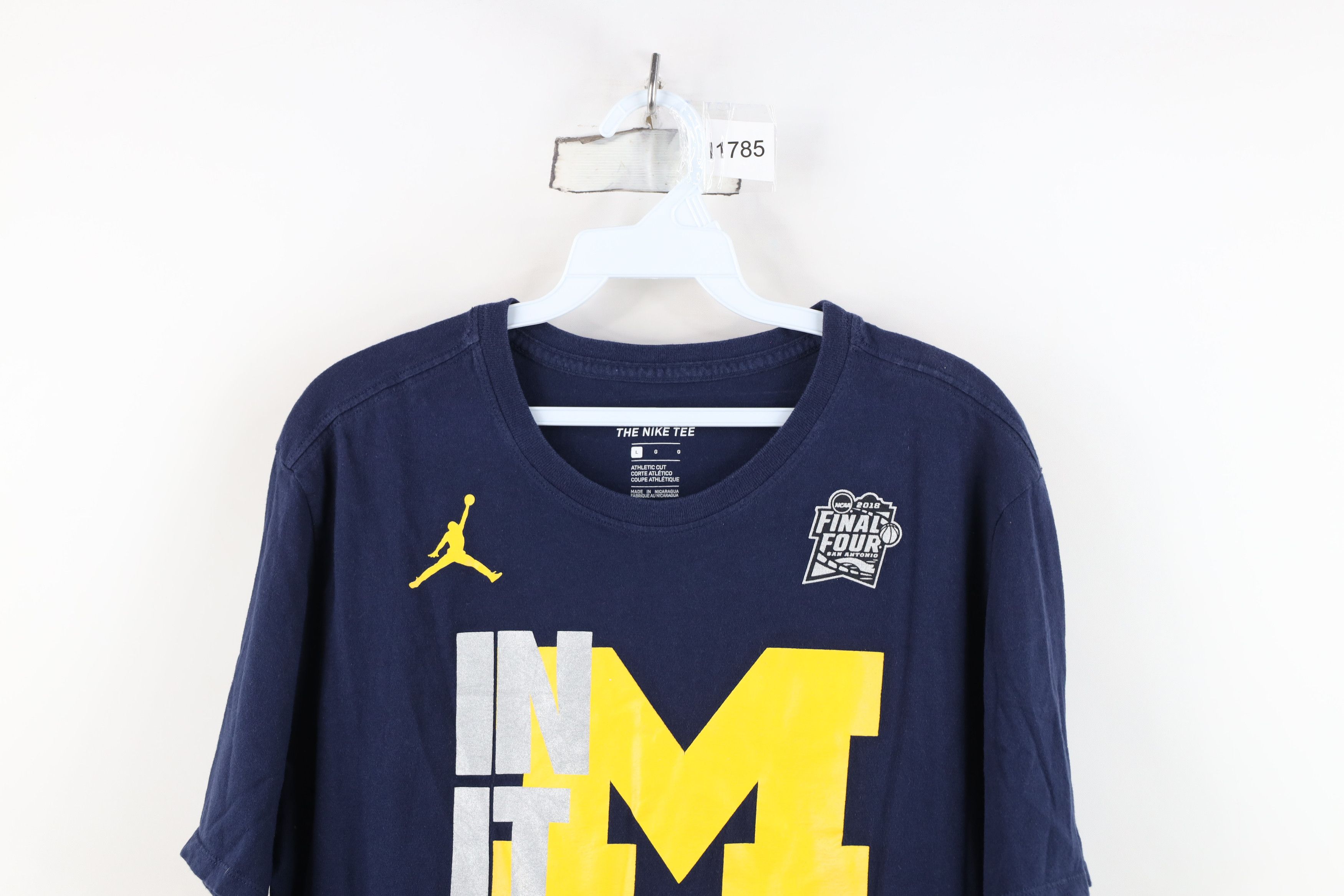 Nike Nike Air Jordan University of Michigan Basketball T-Shirt Size US L / EU 52-54 / 3 - 2 Thumbnail