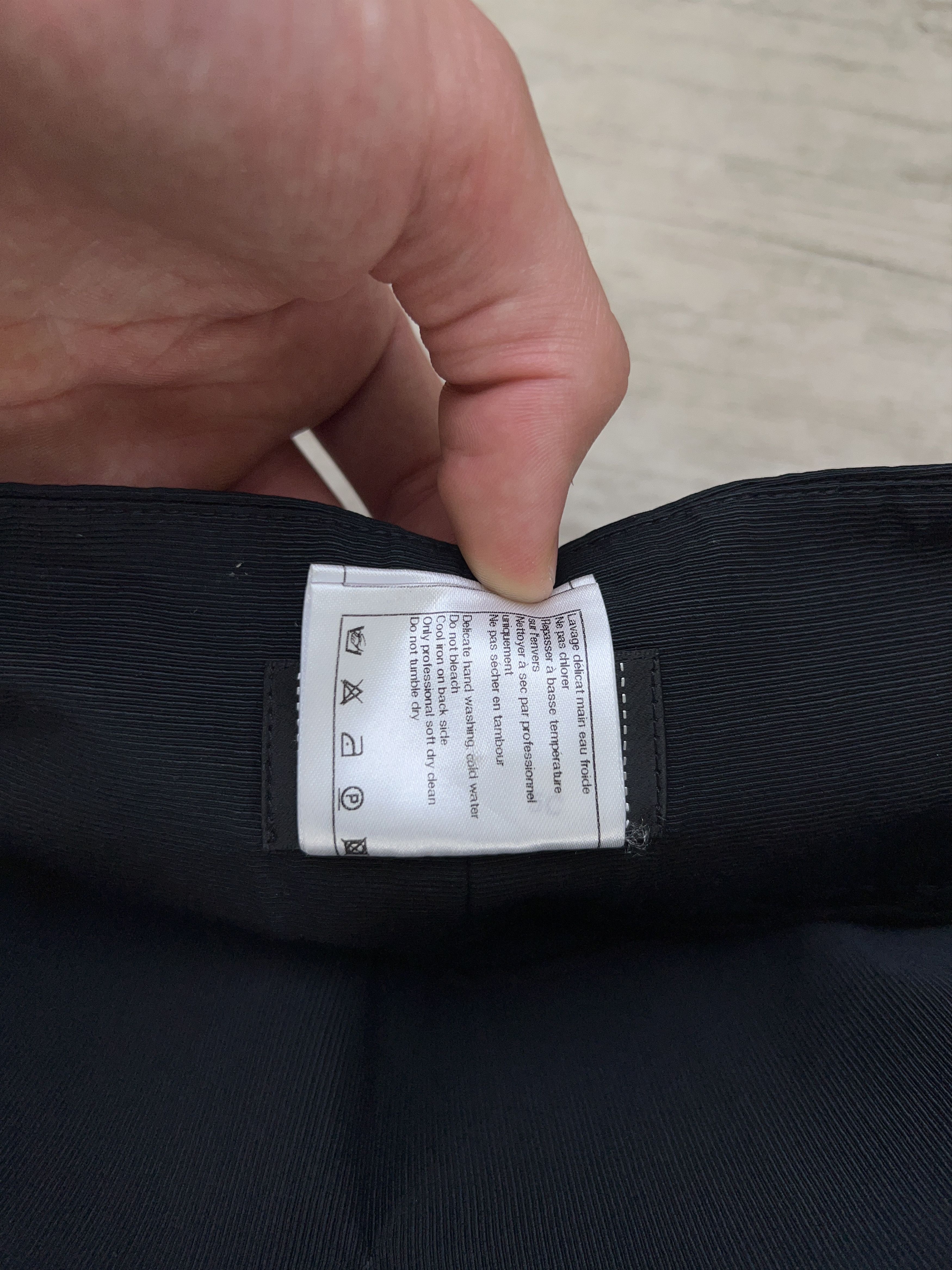 Chanel × Designer Womens 2009 Ribbed Wide Leg Palazzo Pants Trousers Black Size 28" / US 6 / IT 42 - 9 Thumbnail