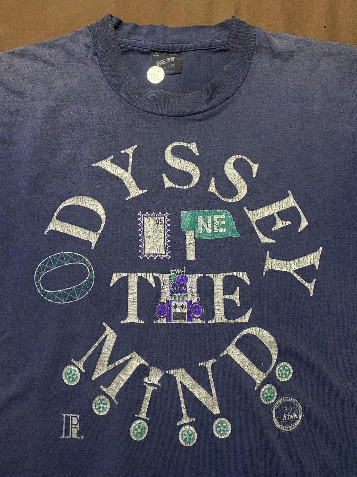 Arts & Science Vintage 90s Odyssey In The Mind Single Stitch Tee Size US M / EU 48-50 / 2 - 3 Thumbnail