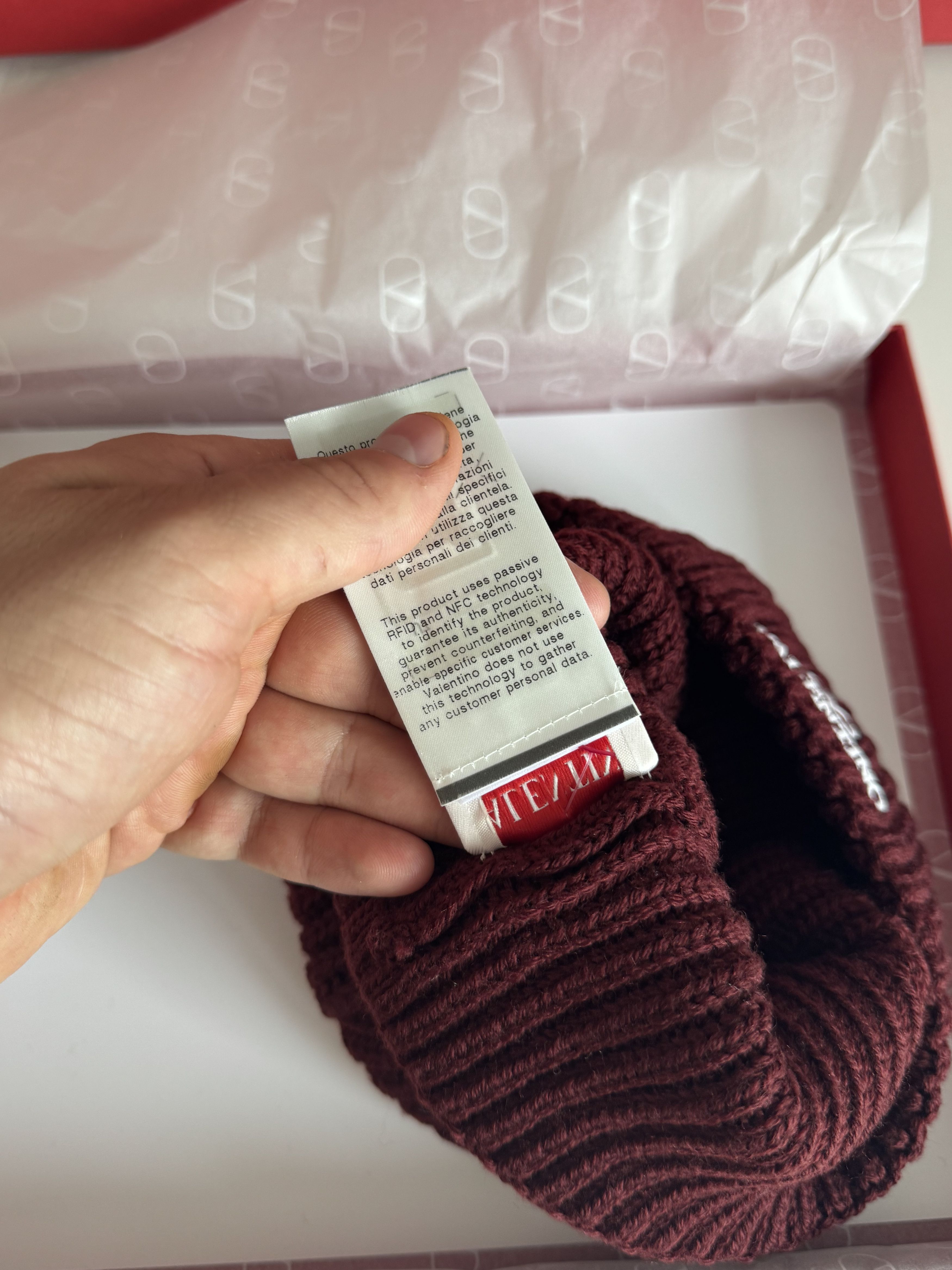 Valentino VALENTINO HAT | BURGUDNY | NEW Size ONE SIZE - 9 Thumbnail