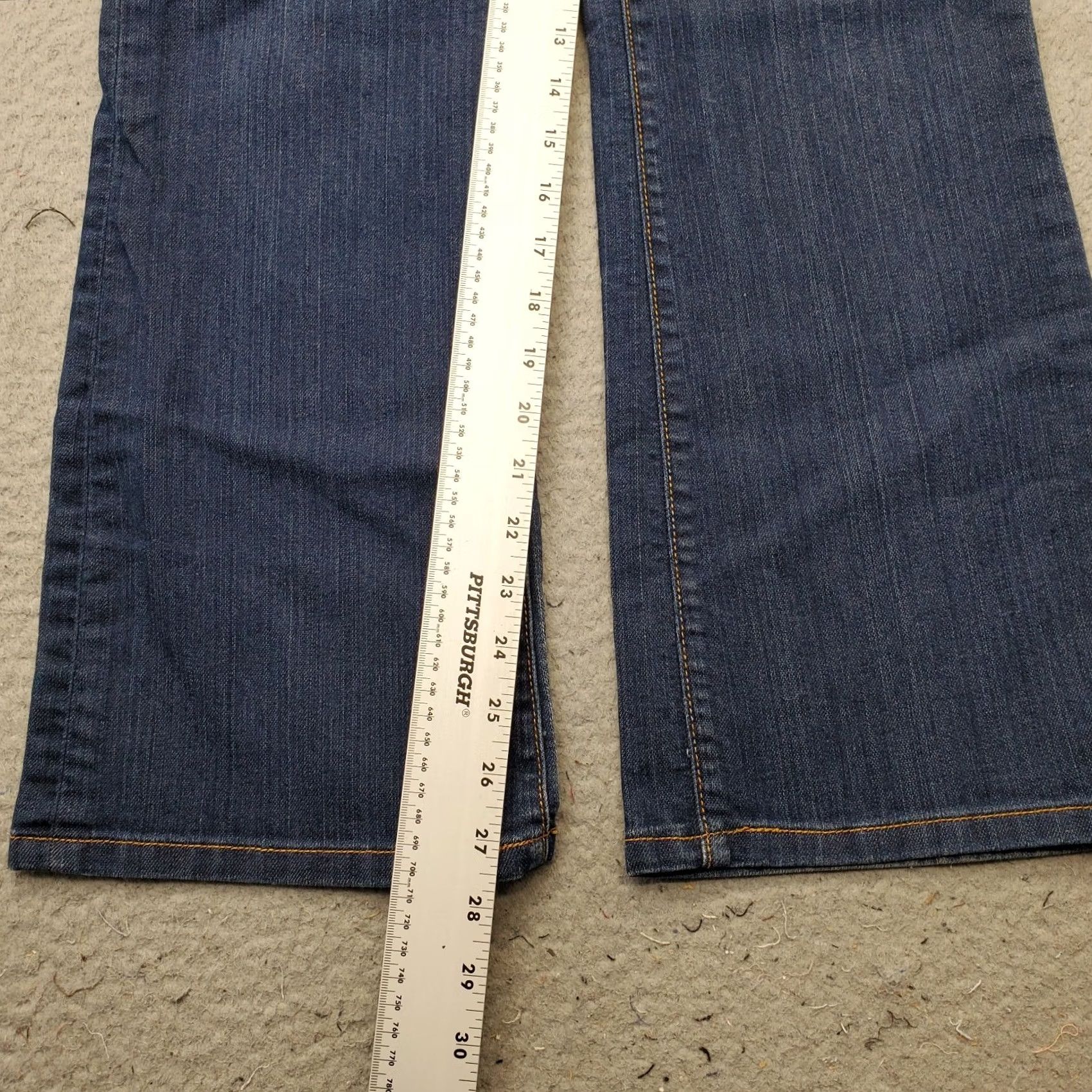 Loft LOFT Jeans Womens Petites 10P Blue Denim Stretch Bootcut 5-Pocket Button Closure Casual Streetwear Mens/ Womens Size 32" / US 10 / IT 46 - 4 Thumbnail