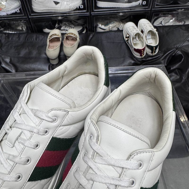 Gucci Gucci Ace Leather Low Top Sneakers for Men - Size US 9.5 / EU 42-43 - 9 Thumbnail