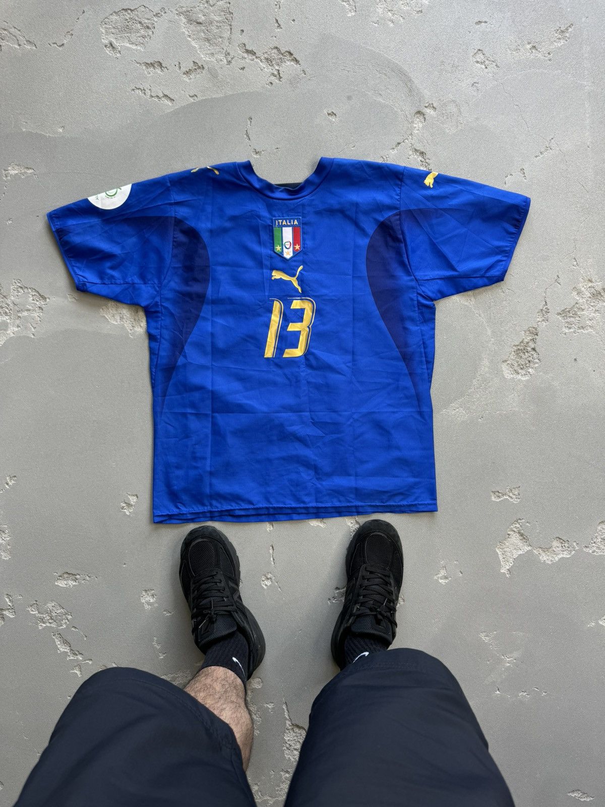 Vintage ITALY HOME FOOTBALL SHIRT Jersey sz M #13 nesta Size US M / EU 48-50 / 2 - 1 Thumbnail