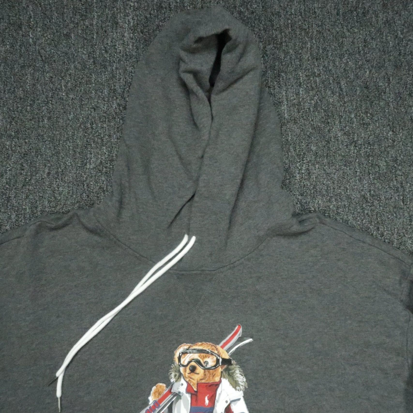 Polo Ralph Lauren Polo Ralph Lauren Hoodie Mens 4XL Gray Ski Bear Pullover Hooded 4XB Big Size US XXL / EU 58 / 5 - 2 Thumbnail