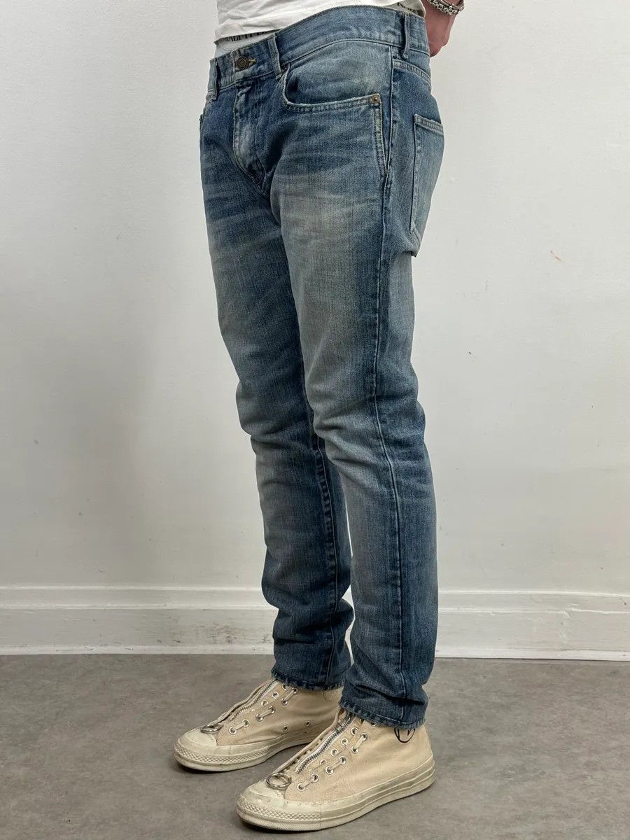 Saint Laurent Paris SS2017 Saint Laurent Blue Slim Denim Jeans Size US 33 - 3 Thumbnail