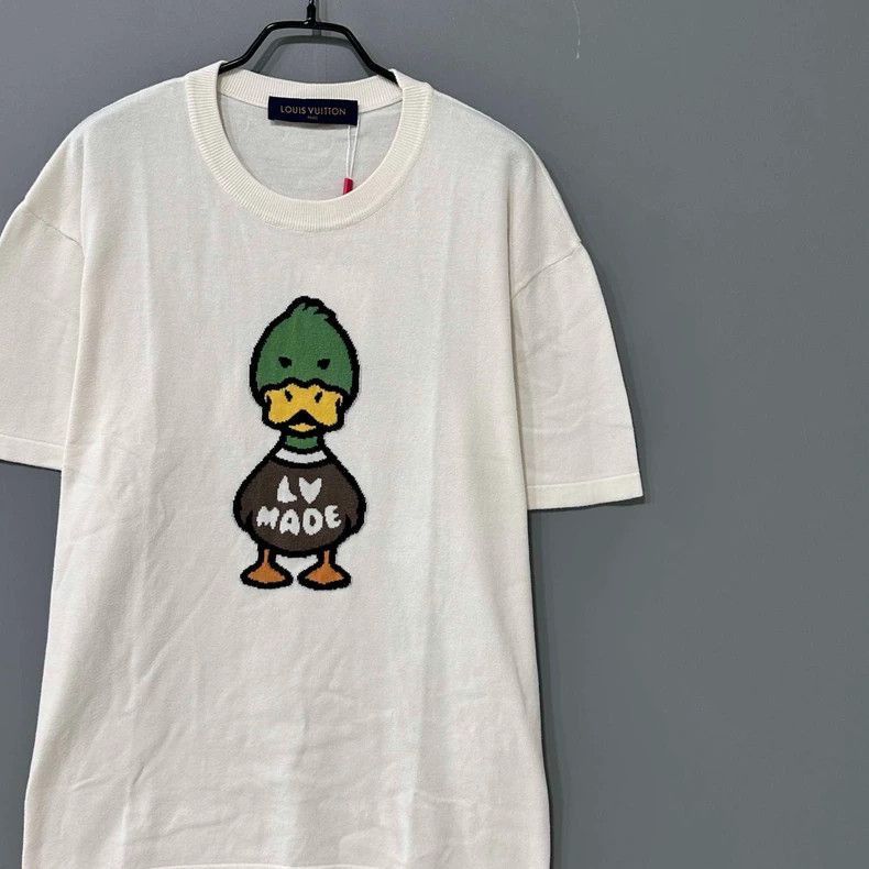 Louis Vuitton Louis Vuitton Duck Knit Short Sleeve T -2505 Size M / US 6-8 / IT 42-44 - 2 Thumbnail