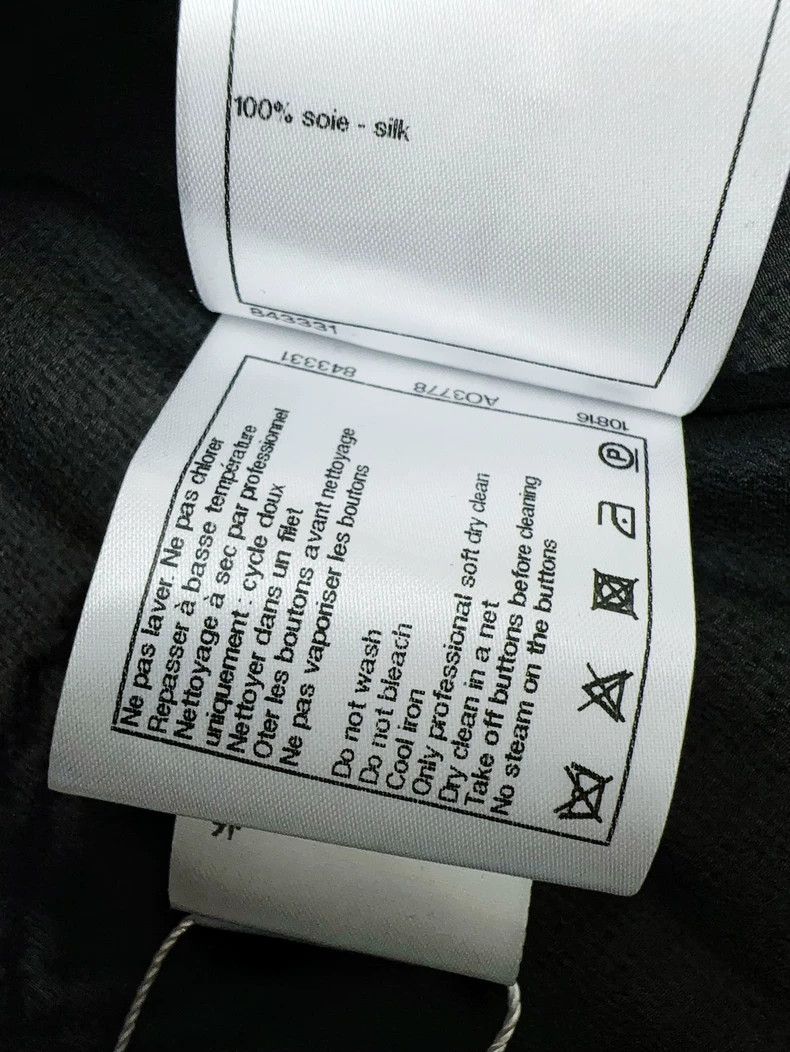 Chanel Chanel 22A black transparent mulberry silk long-sleeved sh Size XS / US 0-2 / IT 36-38 - 5 Thumbnail
