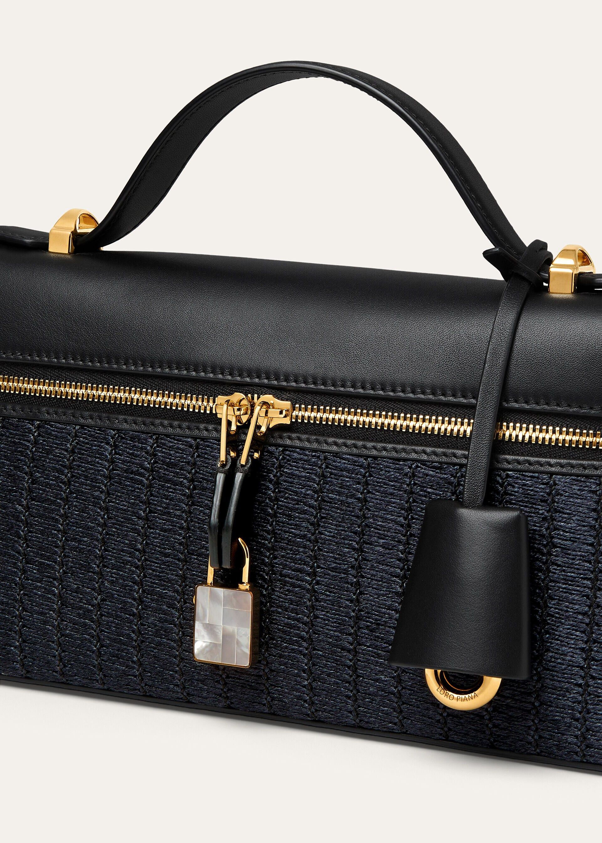 Loro Piana os11x0426 FAR1079 Size: OS / L23 Extra Crossbody Bag Blue Size ONE SIZE - 4 Thumbnail