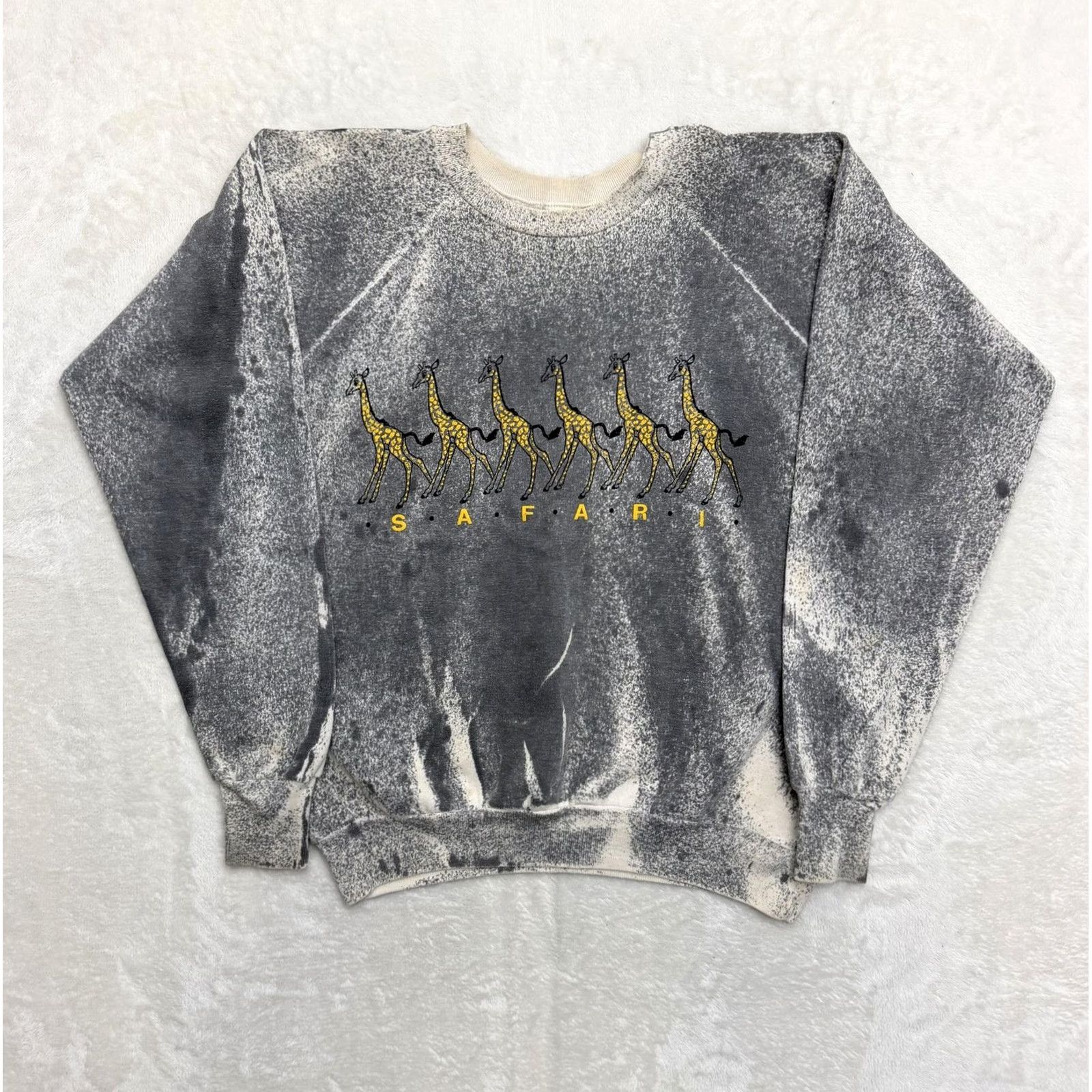 Vintage VINTAGE Healthknit Sweatshirt Giraffe Graphic Fleece Mens XL Gray Crew Neck Pullover Sweatshirt Size US XL / EU 56 / 4 - 2 Thumbnail