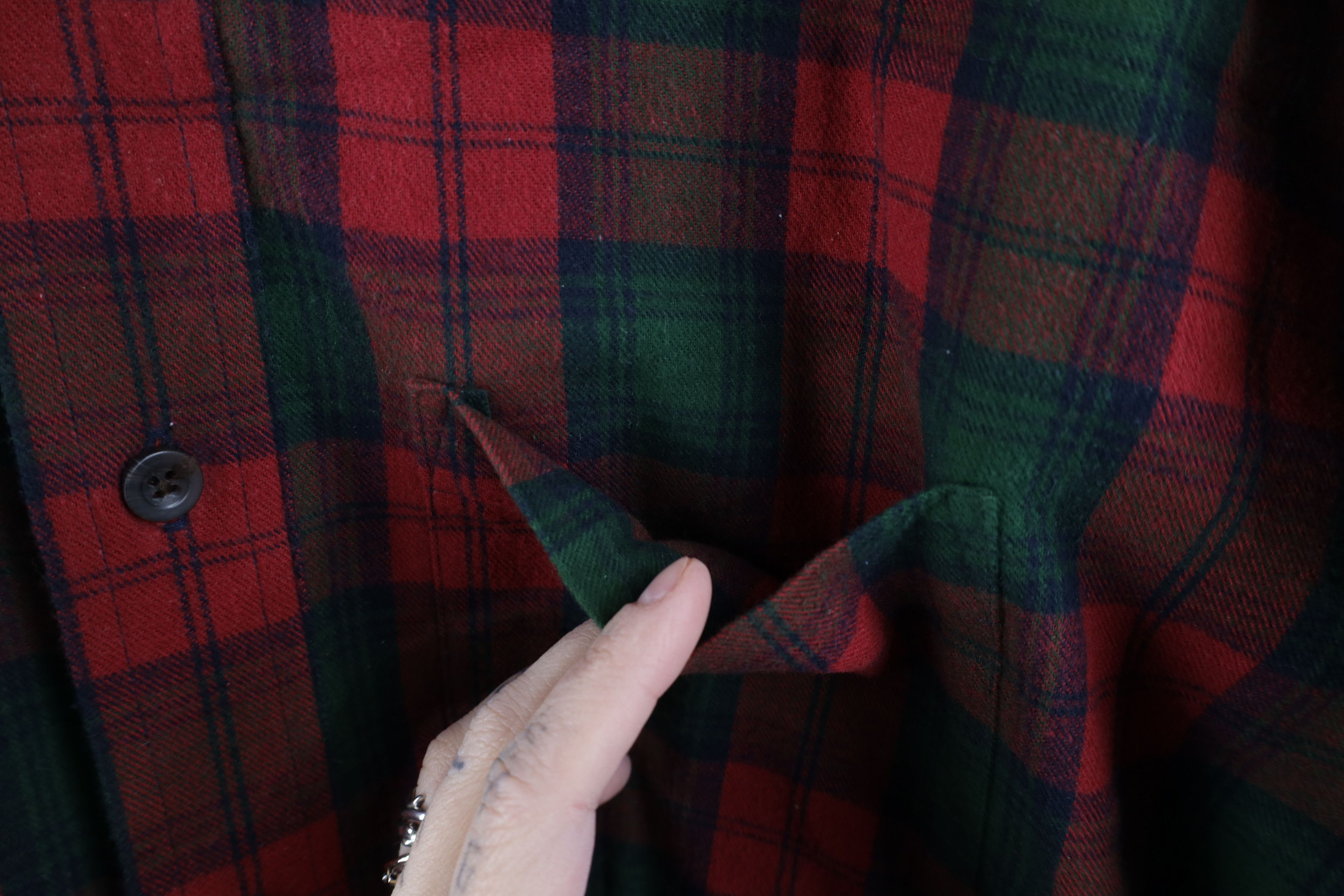 L.L. Bean × Vintage Vintage LL Bean Flannel Collared Button Down Shirt Plaid Size US L / EU 52-54 / 3 - 11 Thumbnail
