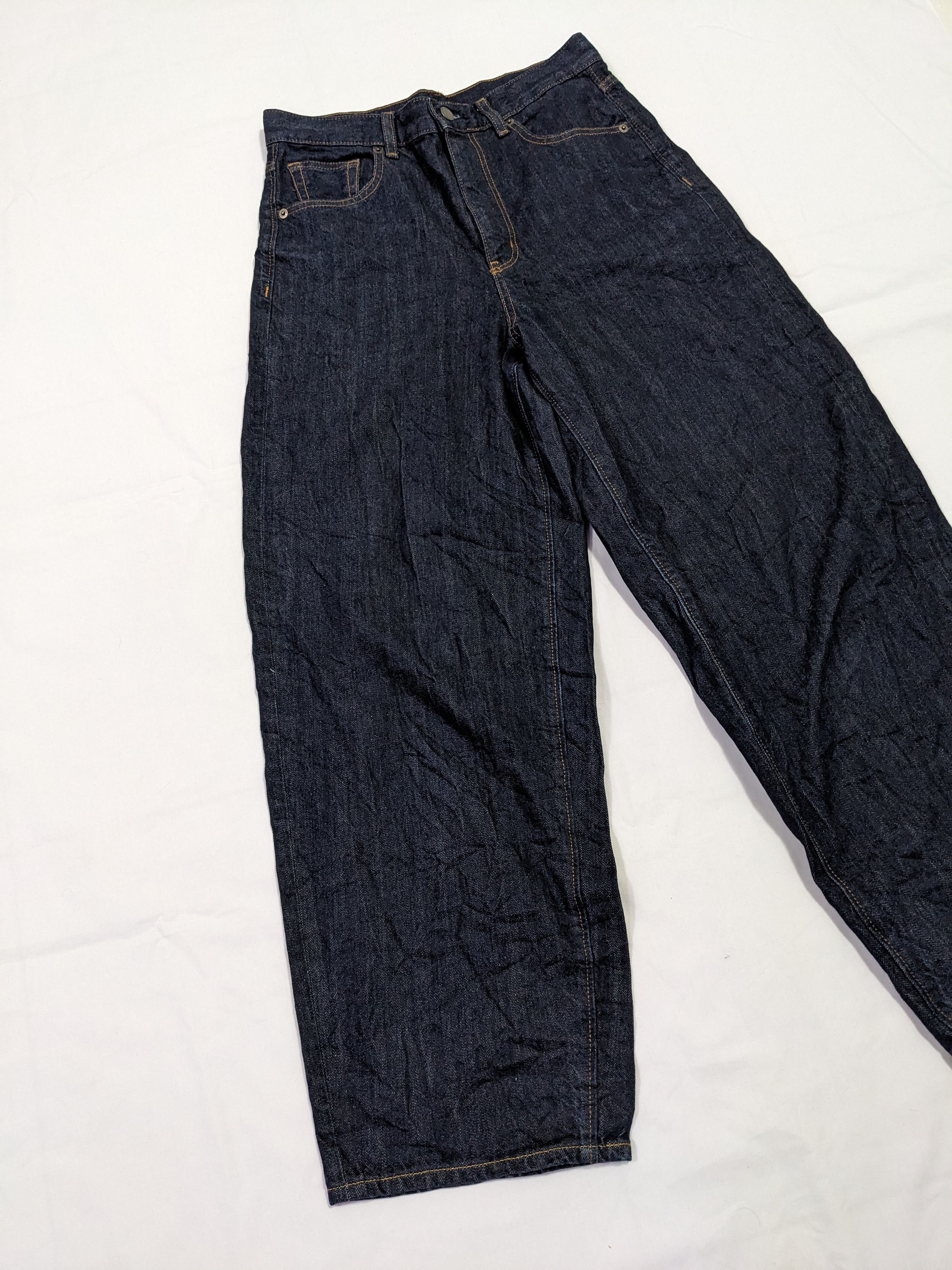 GU × Japanese Brand Gu Japan Baggy Blue Denim Pants Jeans Size US 29 - 3 Thumbnail