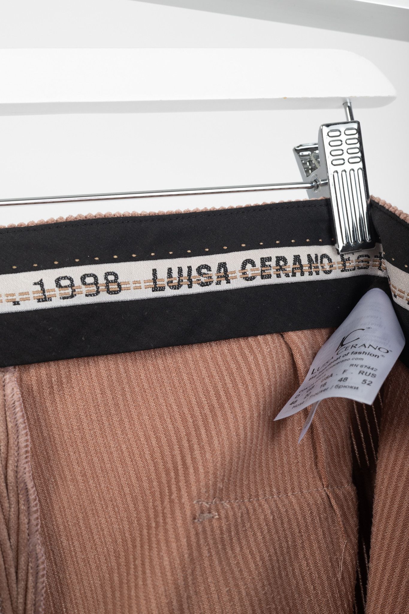 Luisa Cerano Luisa Cerano Pink Corduroy Bootcut Pants Size 38" / US 16 / IT 52 - 8 Thumbnail