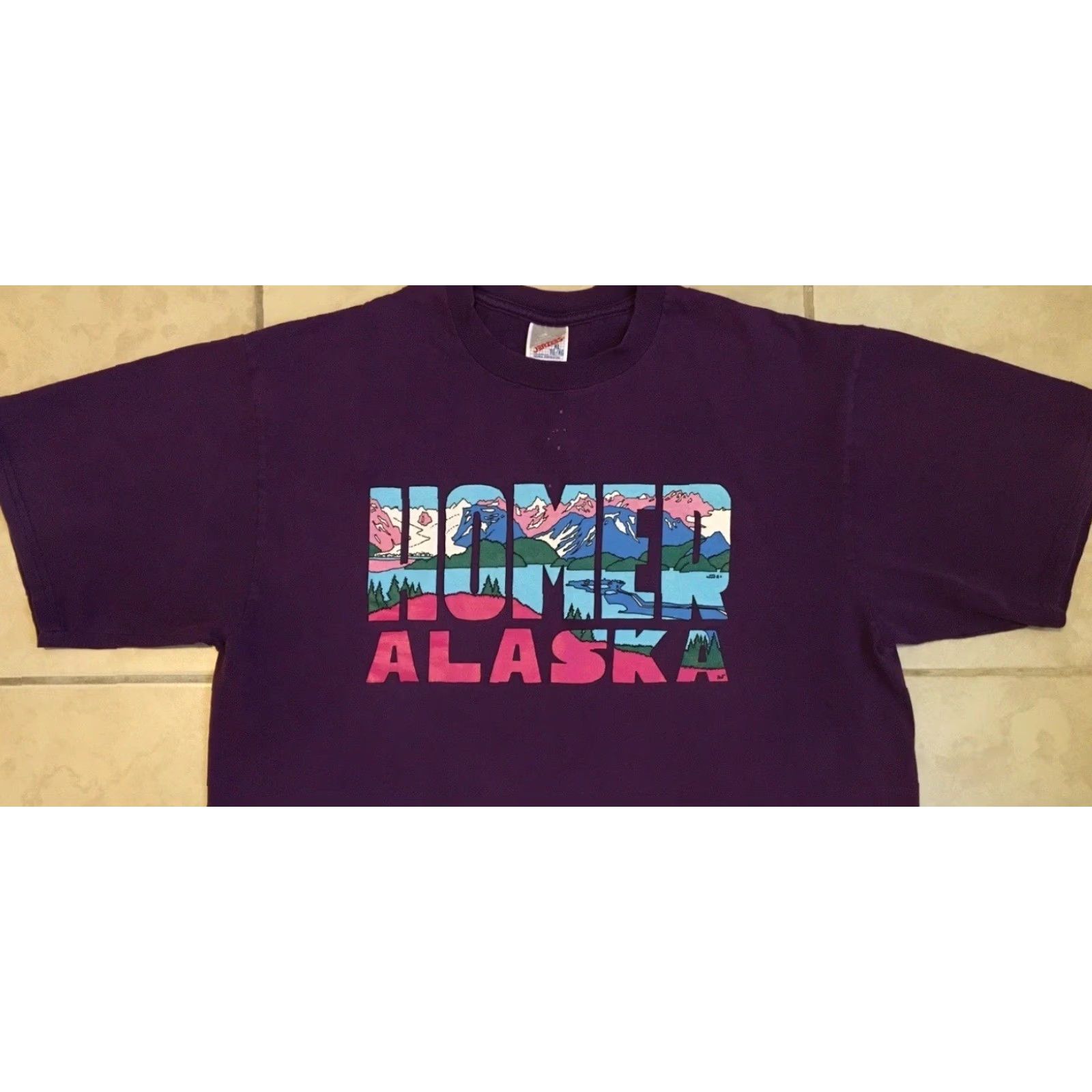 Vintage VINTAGE Homer Alaska Faded Shirt XL Nature Art Animal Surf Skate Grunge Biker Size US XL / EU 56 / 4 - 6 Thumbnail