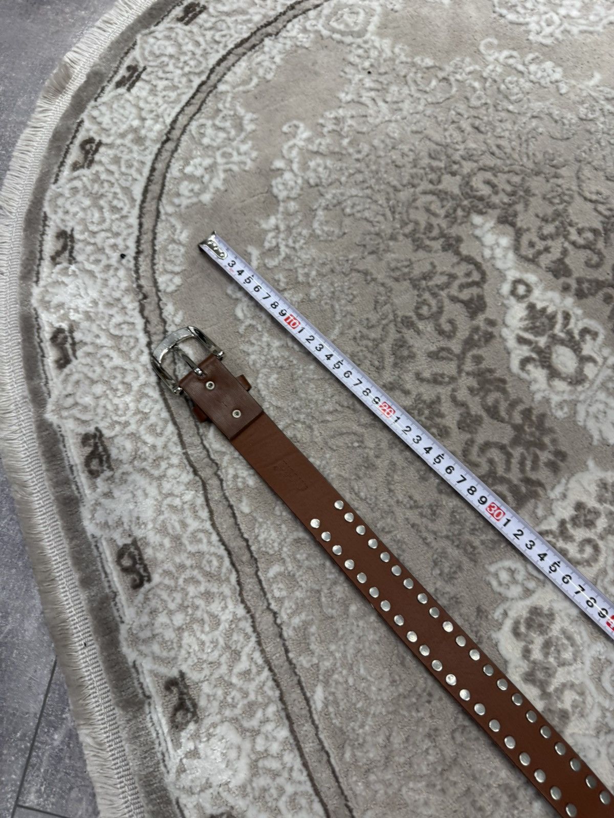 Japanese Brand 00’s NUMBER NINE STYLE FACE LEATHER RARE Y2K BELT VINTAGE Size ONE SIZE - 10 Thumbnail
