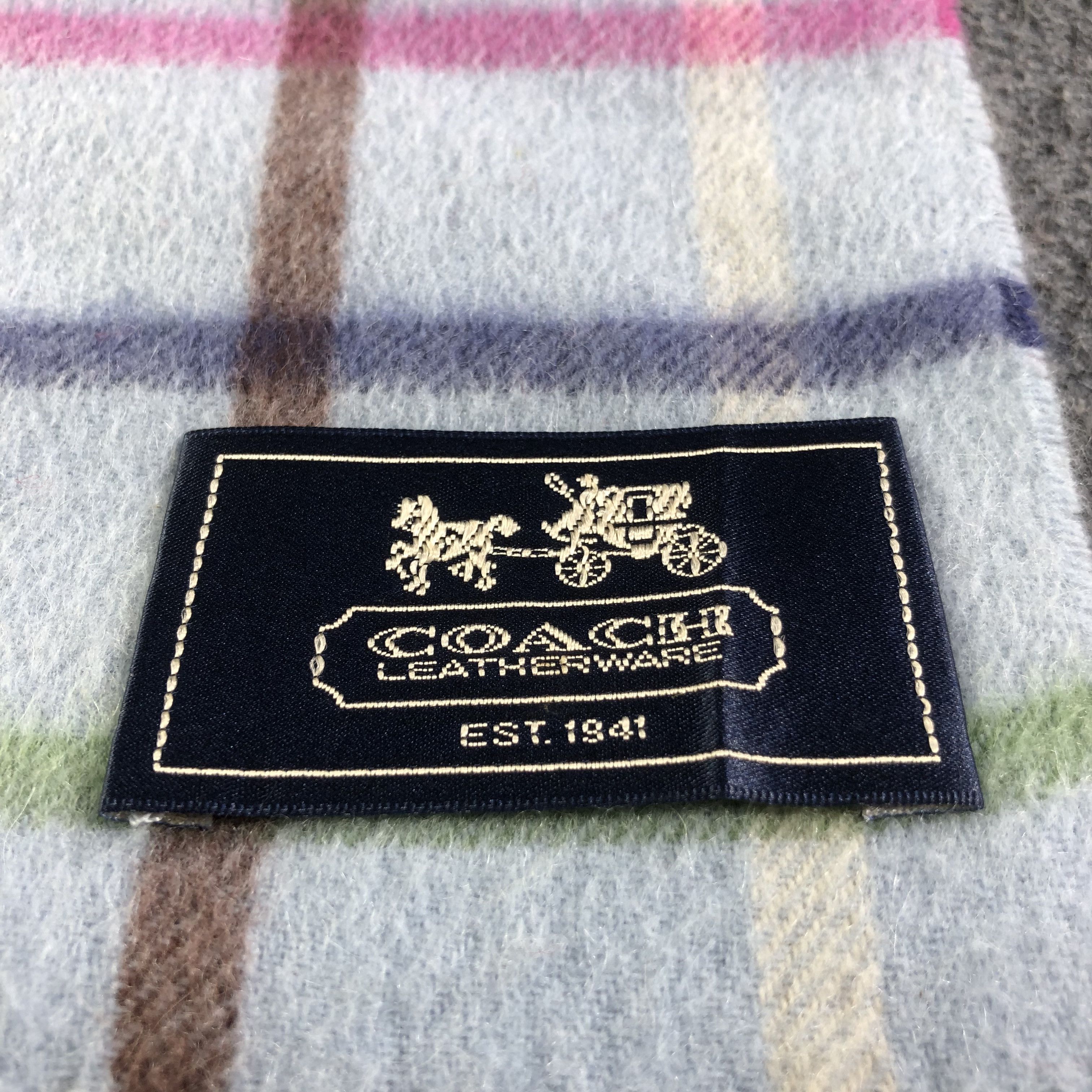 Coach Coach Cashmere Scarf Muffler Neck Wrap V1749 Size ONE SIZE - 4 Thumbnail