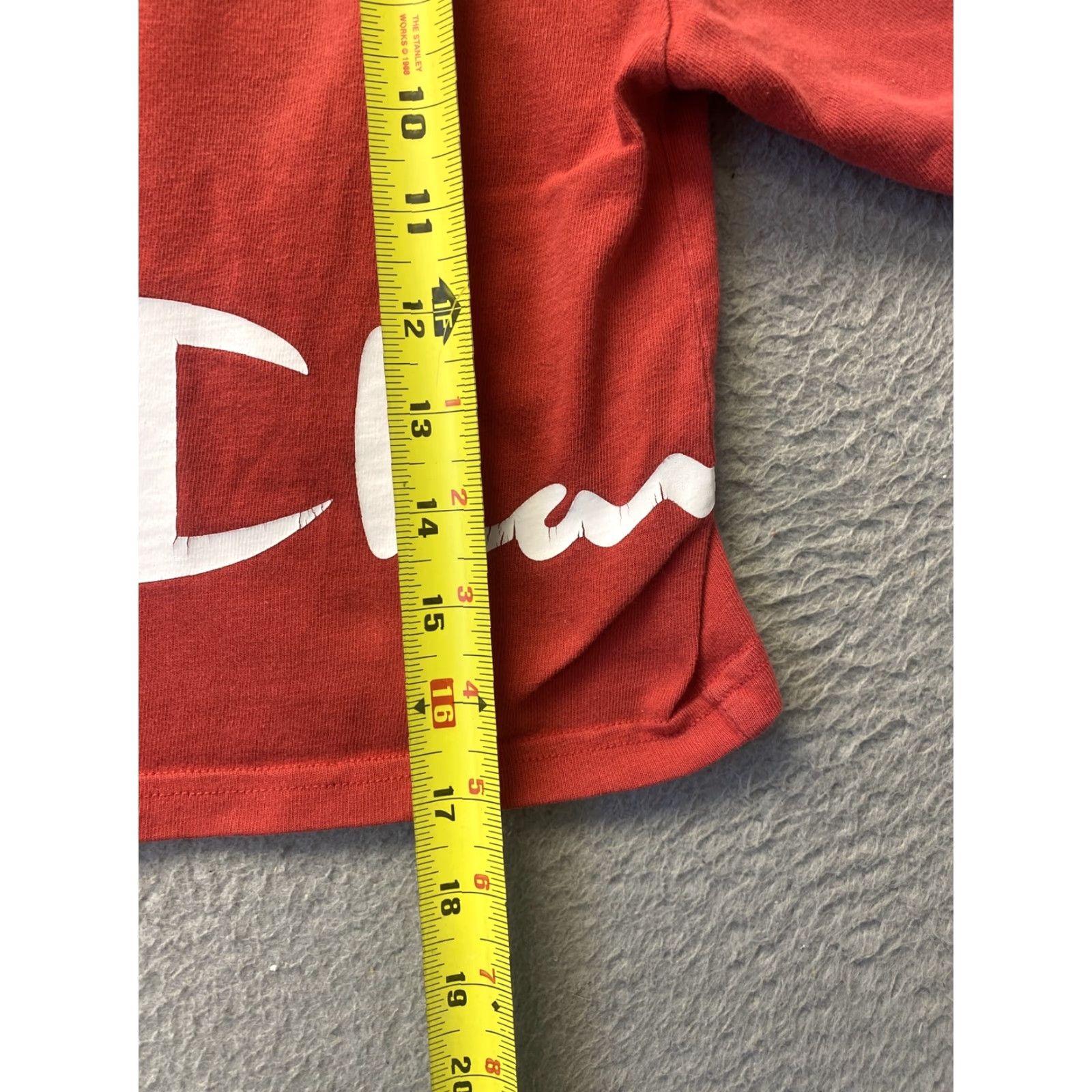 Champion Champion Shirt Women Cropped Short Sleeve XS Red Logo Casual 67-44 Size XS / US 0-2 / IT 36-38 - 6 Thumbnail