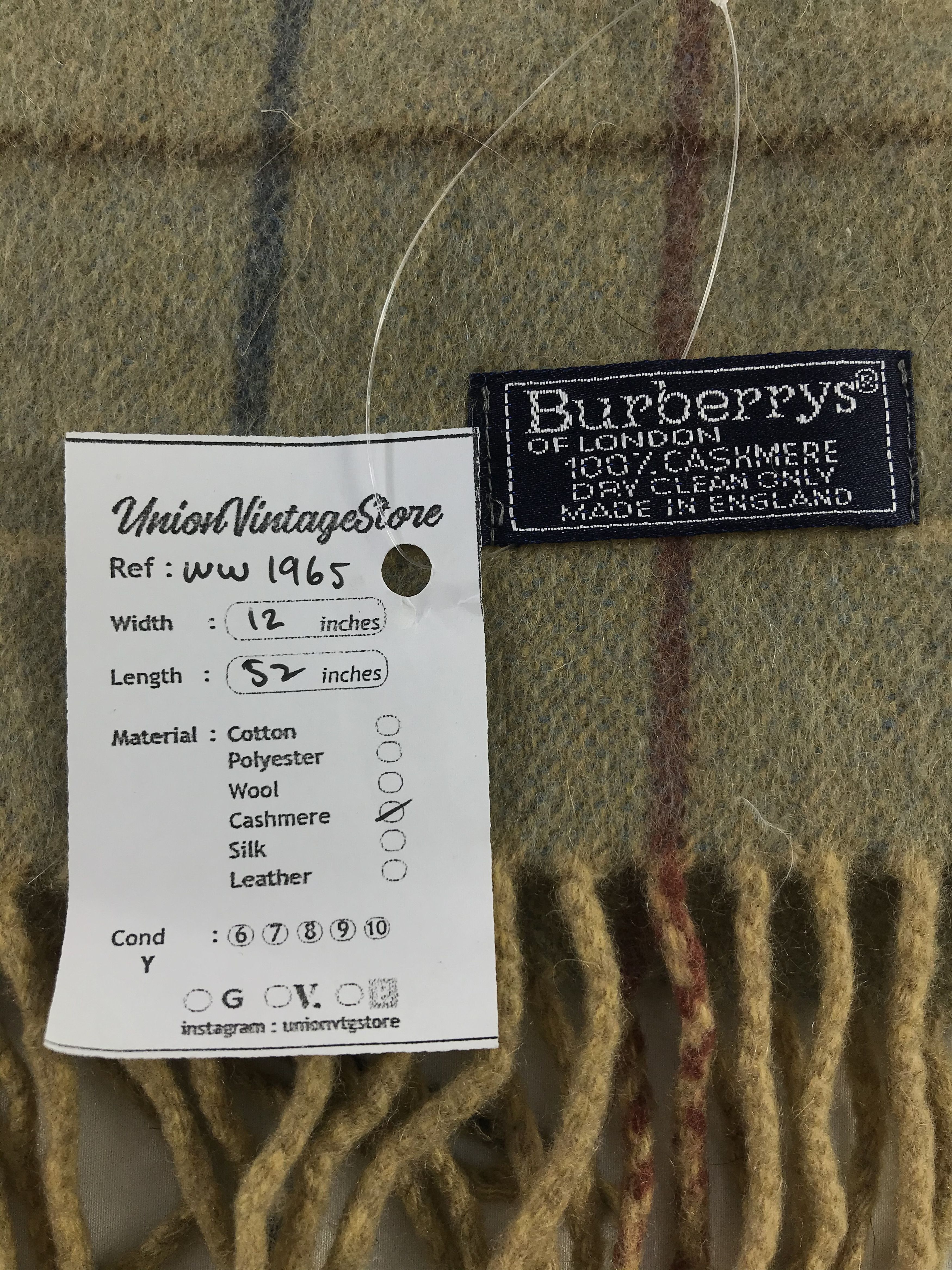Burberry × Vintage Burberry Scarf / Muffler / Neckwear - WW1965 Size ONE SIZE - 4 Thumbnail