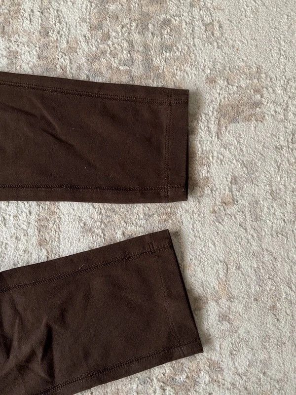 Polo Ralph Lauren Lauren Ralph Lauren Leggings 2000s Y2K Brown Coffee Rare Size 27" / US 4 / IT 40 - 5 Thumbnail