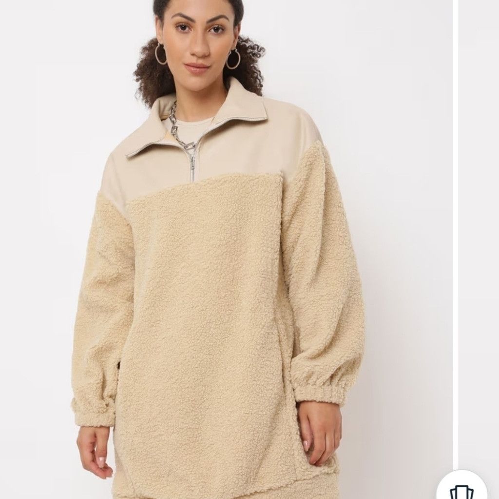 Missguided Missguided, sweater dress, tan, womens 4, nwot Size S / US 4 / IT 40 - 8 Thumbnail
