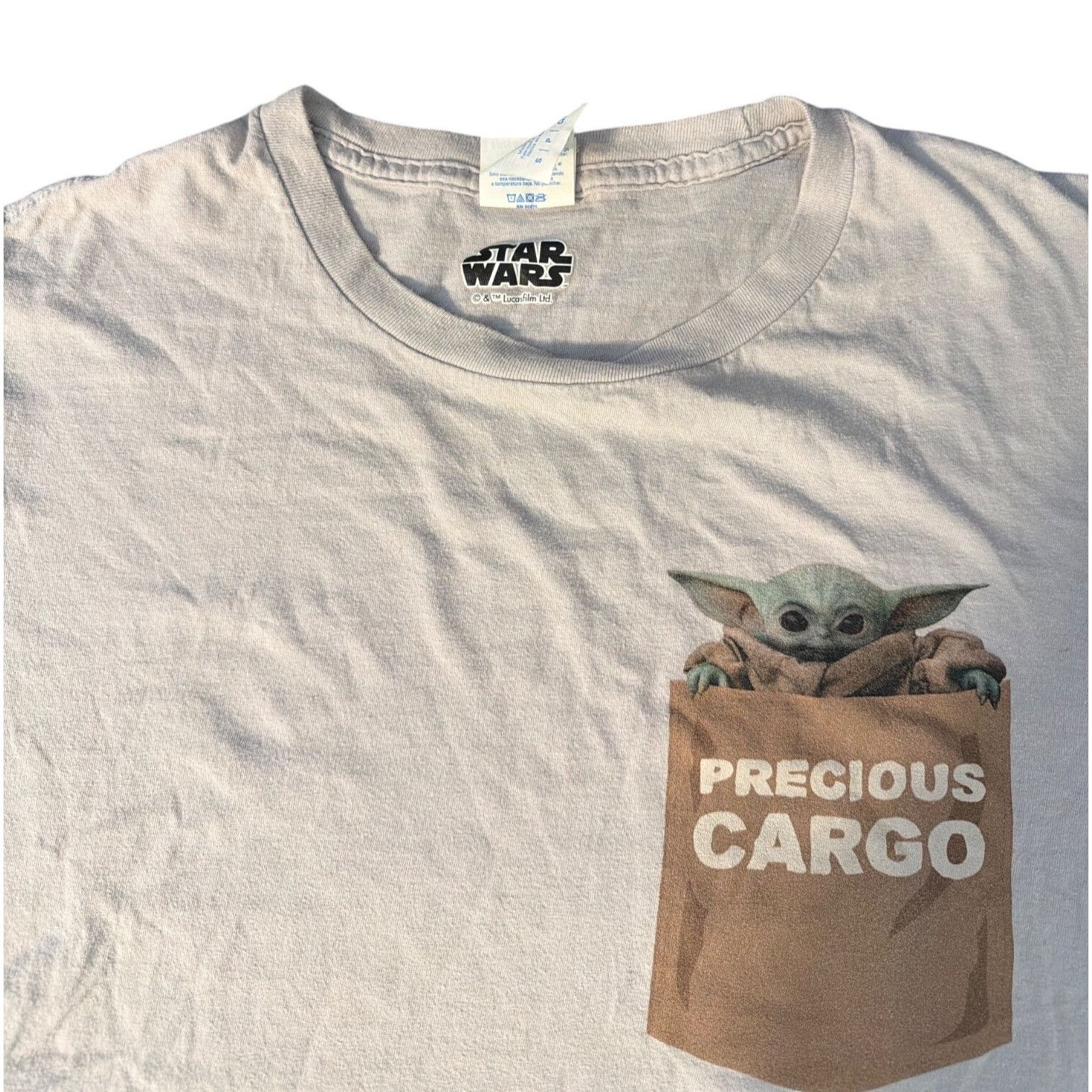 Star Wars Star Wars Precious Cargo Baby Yoda T Shirt Mandalorian Pocke Size US S / EU 44-46 / 1 - 3 Thumbnail