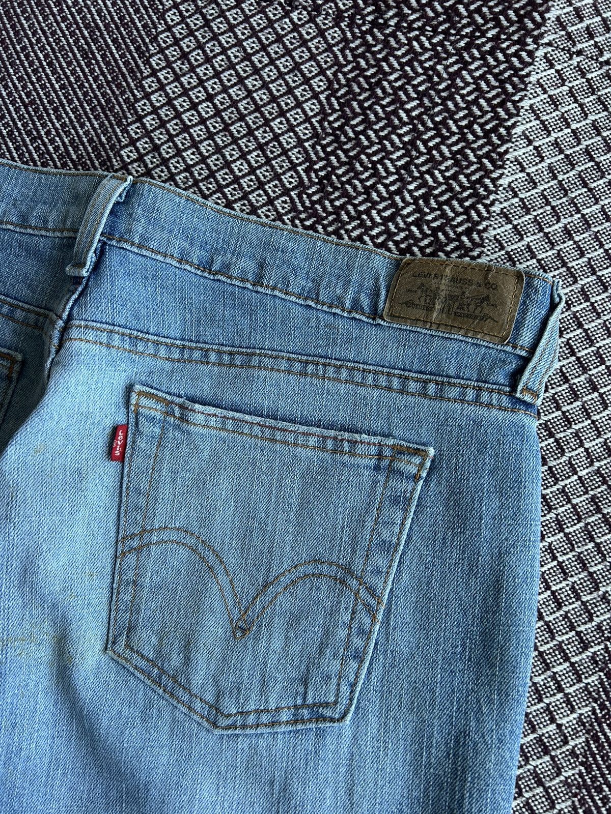 Levi's Vintage Flared Levis 515 Boot Cut Washed 00s Streetwear Y2K Size 32" / US 10 / IT 46 - 13 Thumbnail