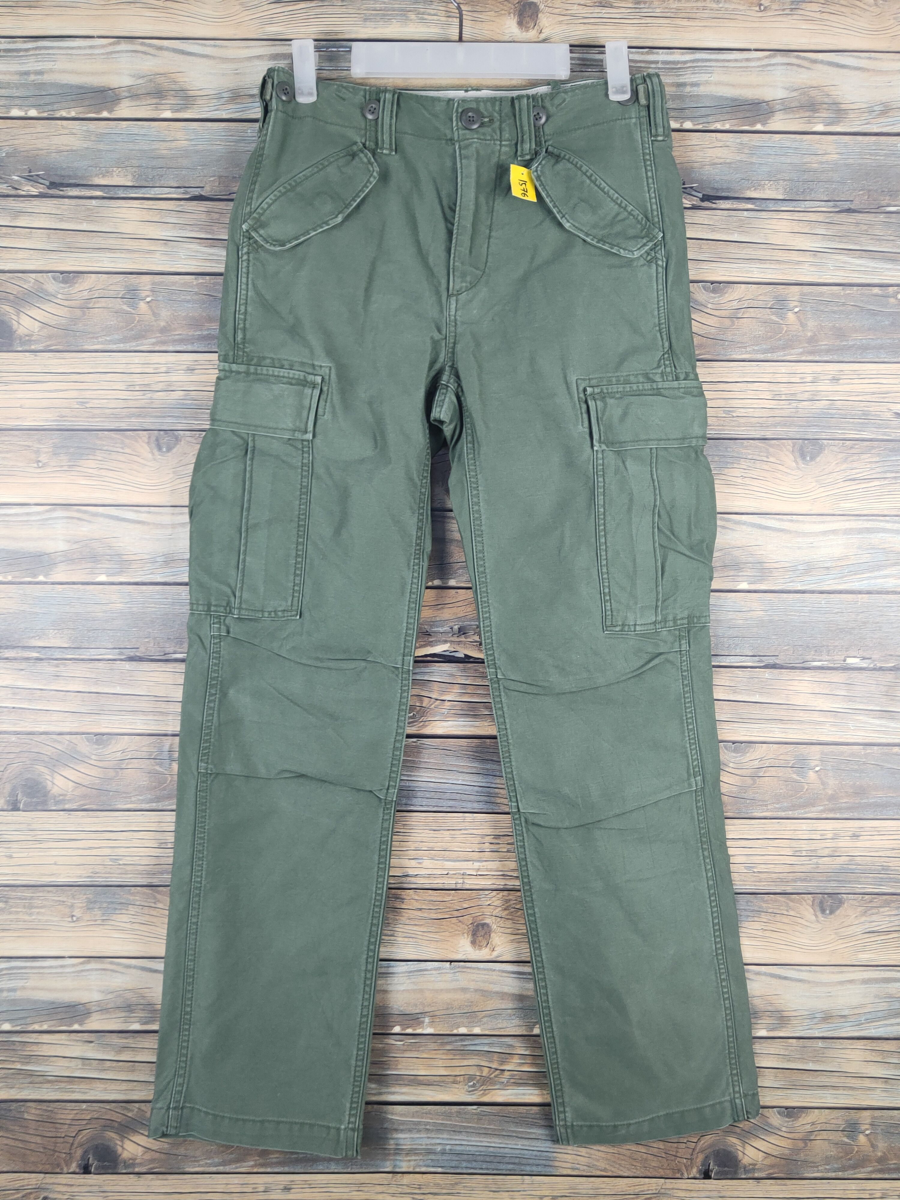 Japanese Brand DL Gap Green Multipocket Tactical Cargo Pants #1576 Size US 29 - 1 Thumbnail